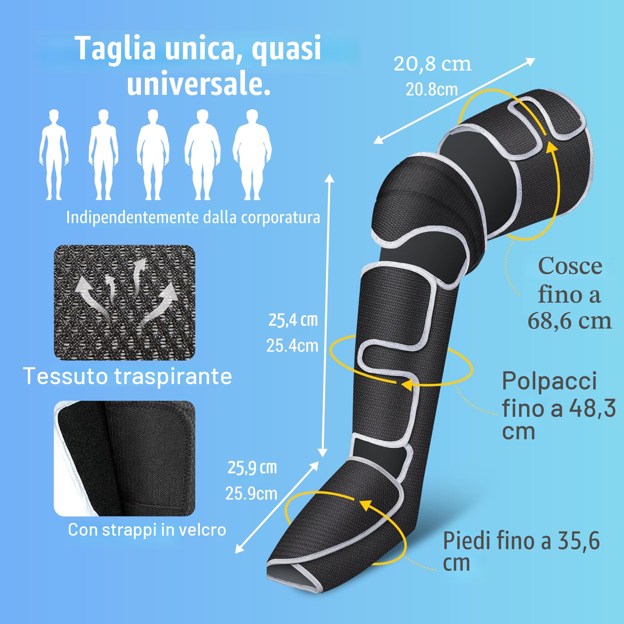 COMFIER Massaggiatore per gambe, a compressione, al polpaccio, con calore, regali per uomini, 3 impostazioni di calore e 3 intensità, nero