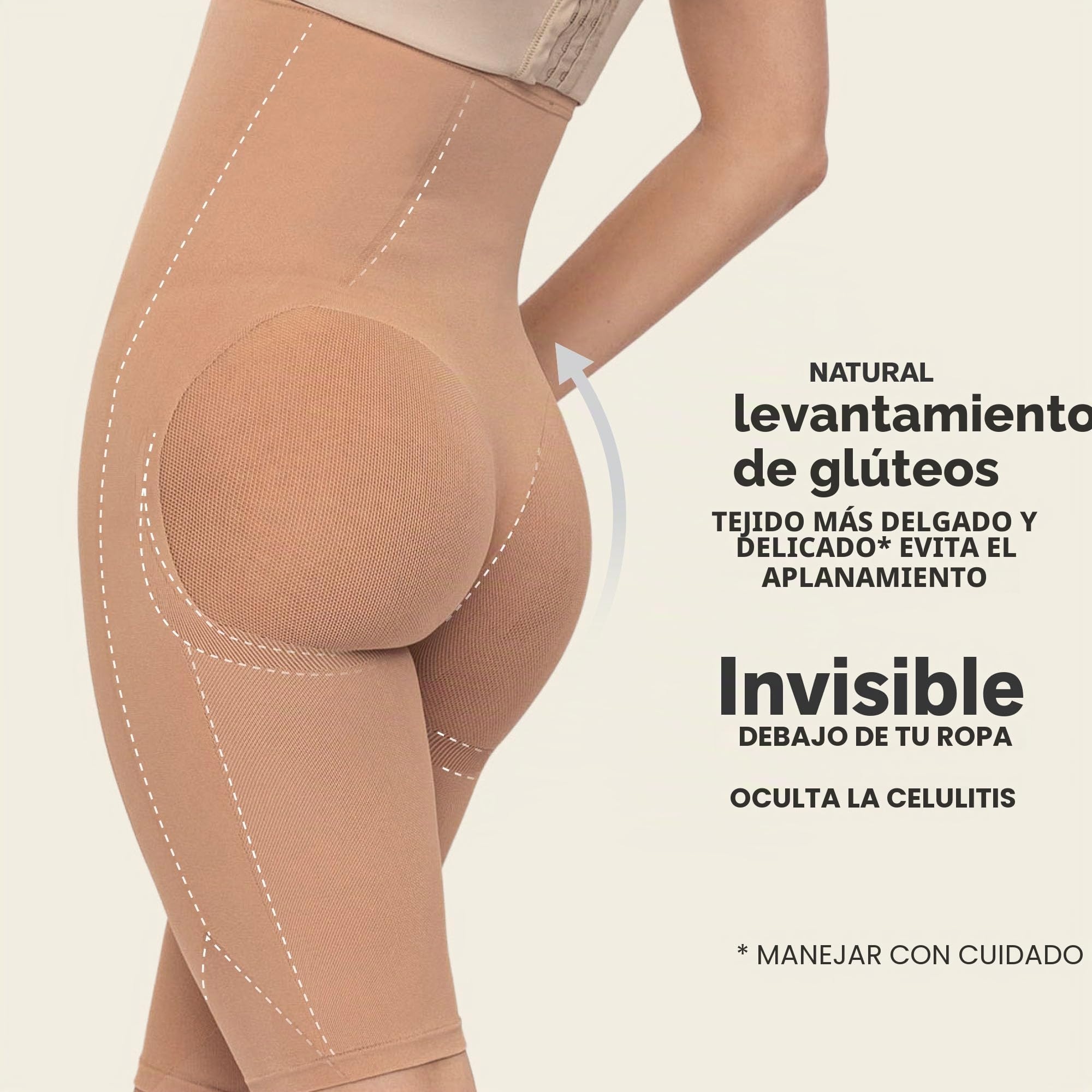 Leonisa Body Reductor Invisible de Control Suave Pecho Libre - Faja Enteriza Colombiana Reductora Mujer