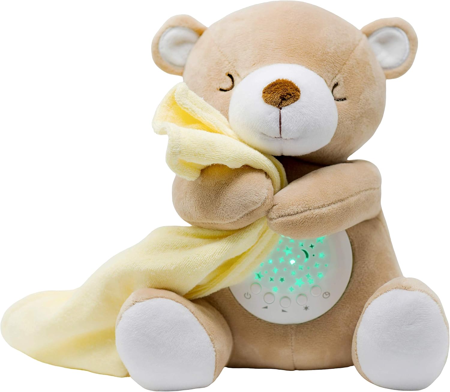 TickleDrops Teddy Sound Soother, Star Projector, Night Light, Plush