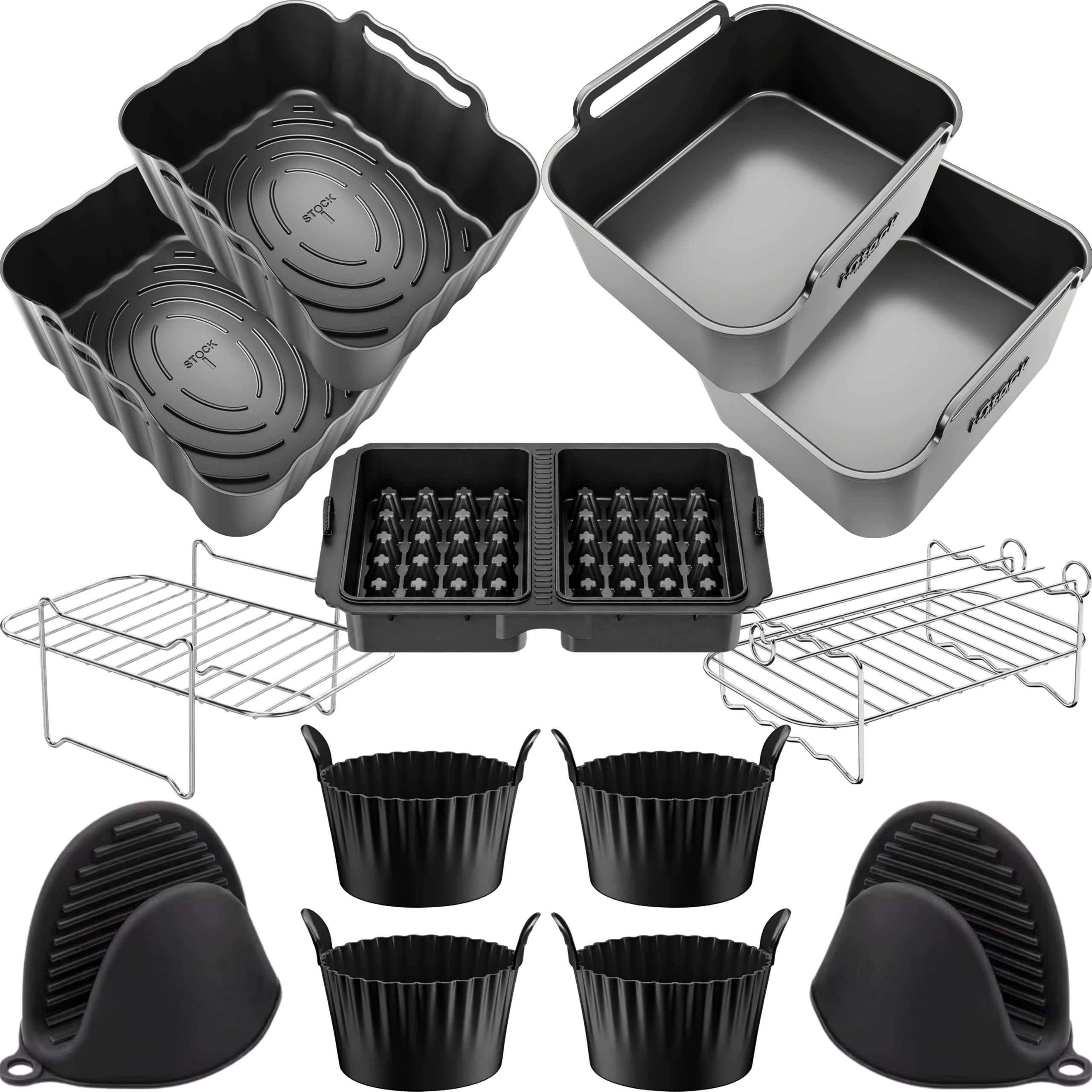 Accessories for Ninja DZ400UK | Convex Base Complete Set, 17 Pieces