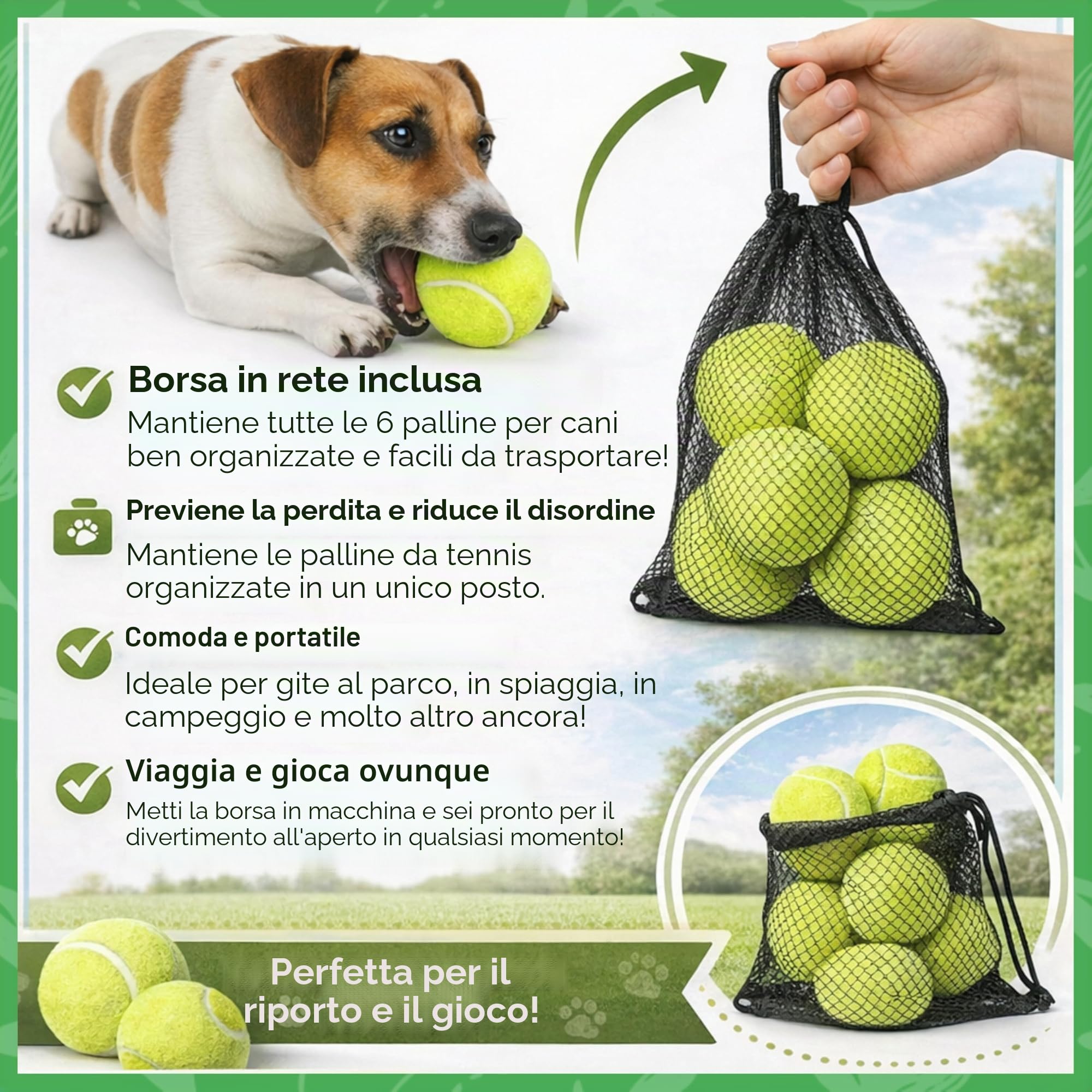 Big Game Hunters Palla da tennis a doppia resistenza per cani indistruttibile