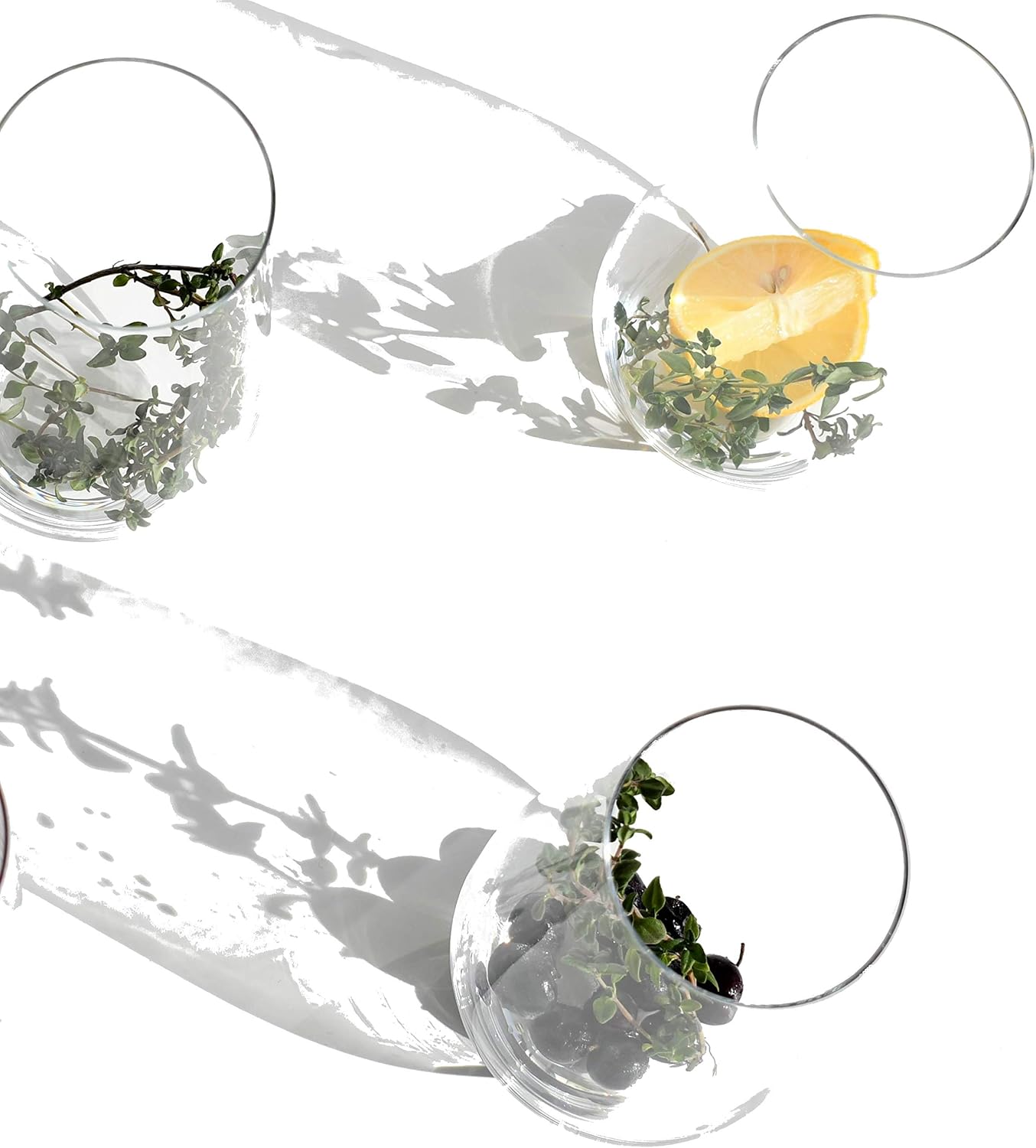 Crystal Glass Water, Juice, Soft Drink or Milk Set of 2 - in Gift Box