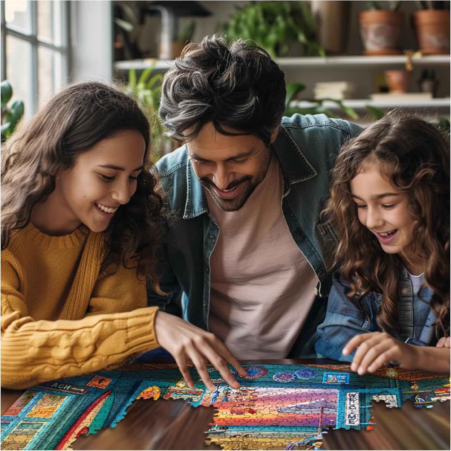 White Mountain 1000 Piece Jigsaw Puzzle Summer Ocean Scenic Puzzles with Large Pieces, Gift for Adults and Family 24"x30" - Beach Hut Store