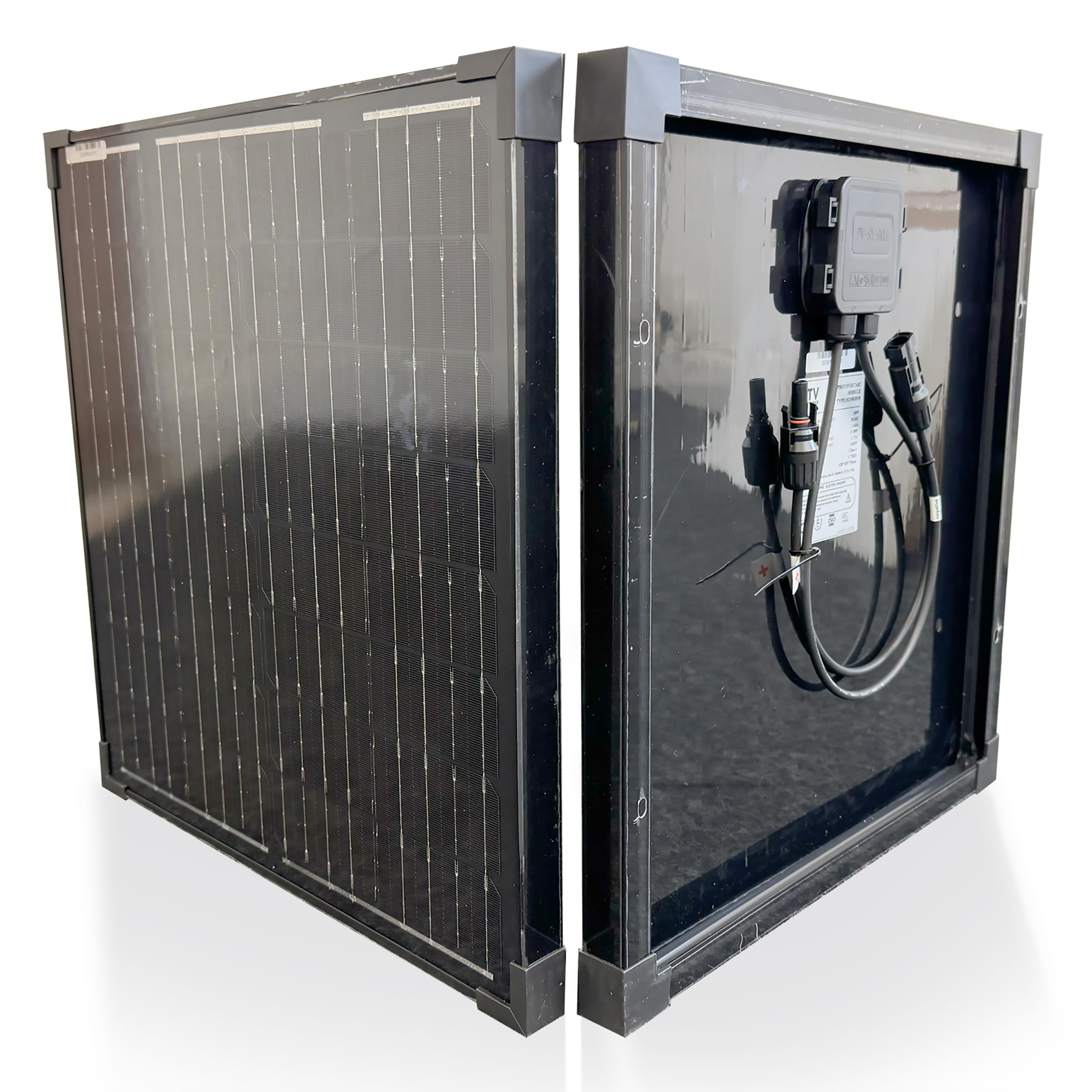 30W Solar Panel for Caravan & Campervan– Monocrystalline 18V Battery Charger for Camping, Sheds, Homes, Off-Grid Power with MC4 Connectors by DTV Electronics