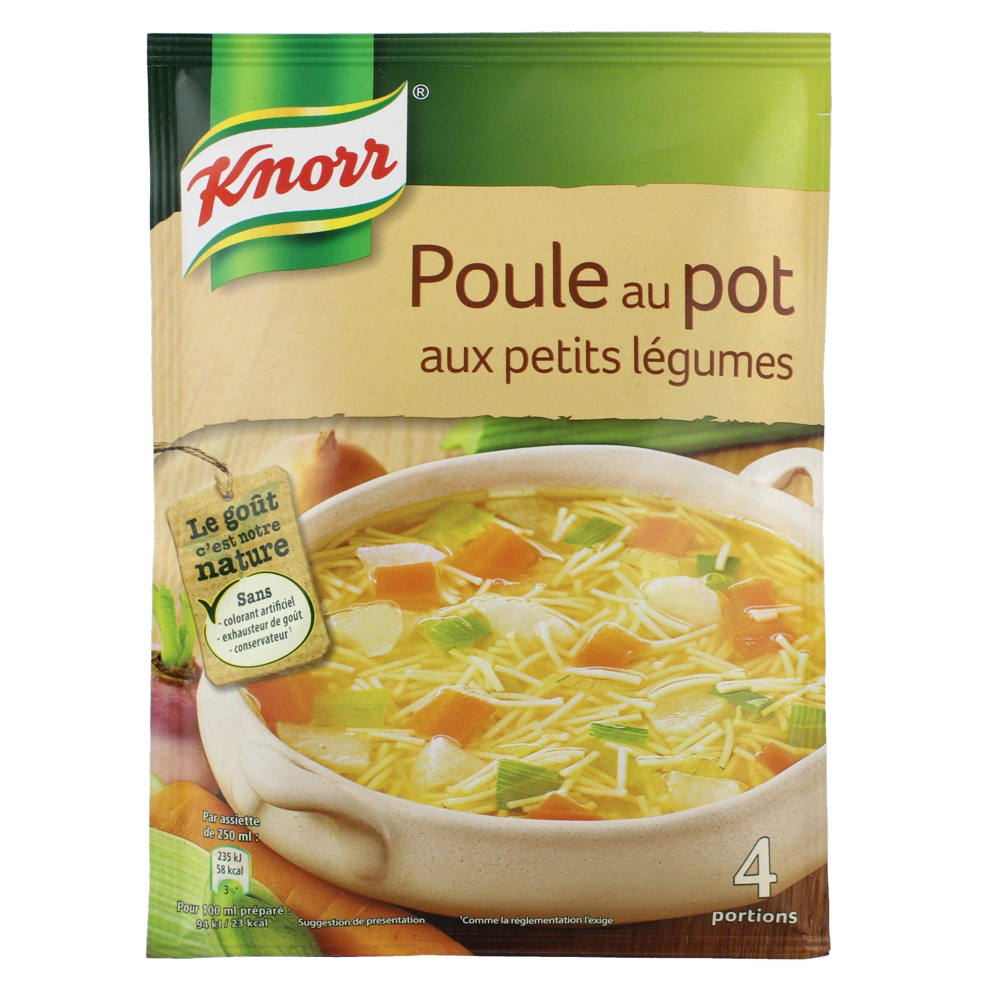 Knorr Suppe Huhn im Topf mit kleinem Gemüse, für 4 Personen, 72 g, 13 Stück