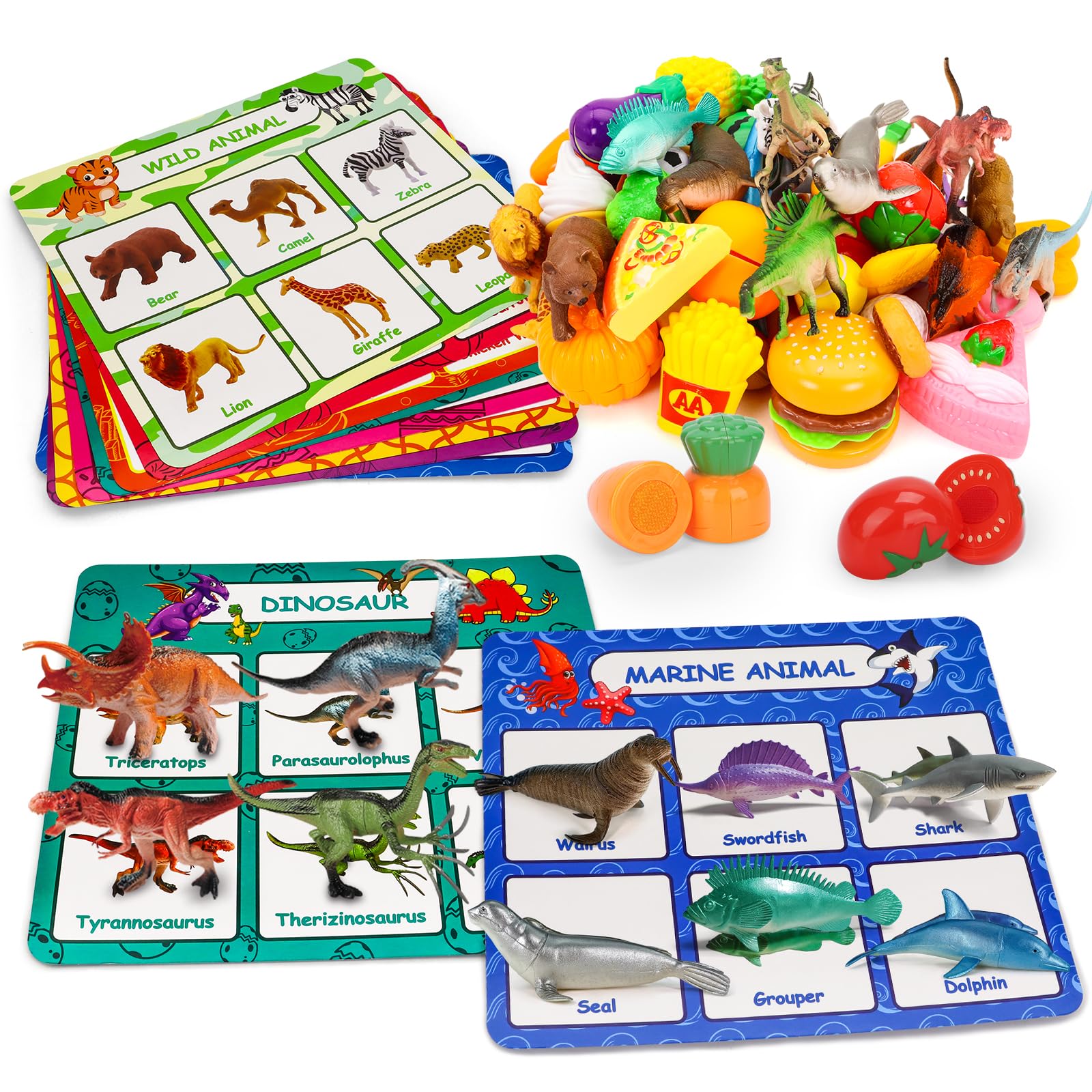 Montessori Sorting Game - Sorting Toys for Toddlers 3-5,Sensory Toys for Kids,Fine Motor Montessori Preschool Classroom Education Toys for Toddlers 3-4 Year