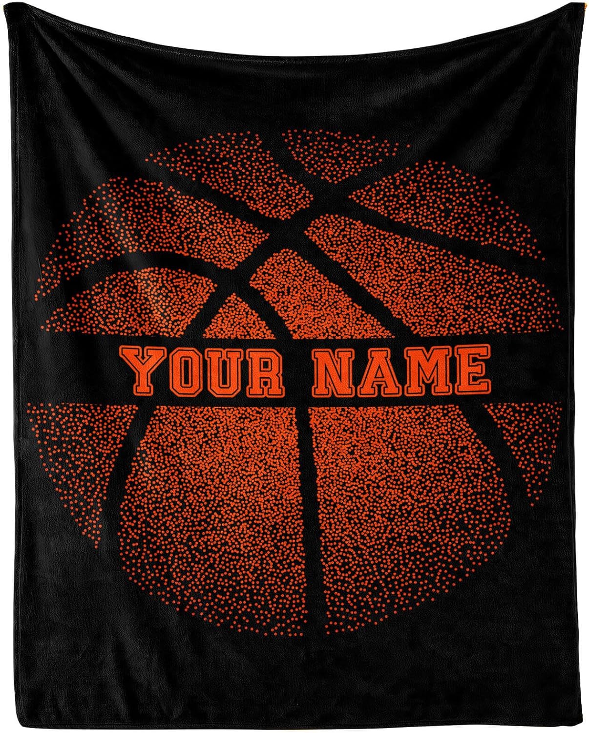 Basketball Throw Blanket - Soft Flannel Sports Blanket for Girls Boys Kids - Warm All Season Lap, Chair, Sofa Throw for Basketball Lovers - 50"x40"