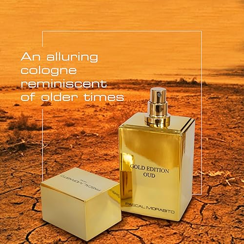 Miniatura 4 de Pascal Morabito - Gold Edition Oud- Eau de Parfum de 3.4 onzas - Fragancia para hombres - Aroma de ámbar oriental - Spray de colonia con ámbar,