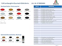 Vista 2 de Italeri 3684 1: 24 Lamborghini Países Motivo 25 Aniversario Vehículos
