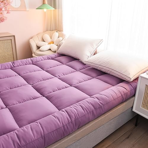 Miniatura 2 de ZIQINPSQ Protector de colchón acolchado tamaño California King, parte superior transpirable y esponjosa, protector de colchón de algodón de 8 a 21