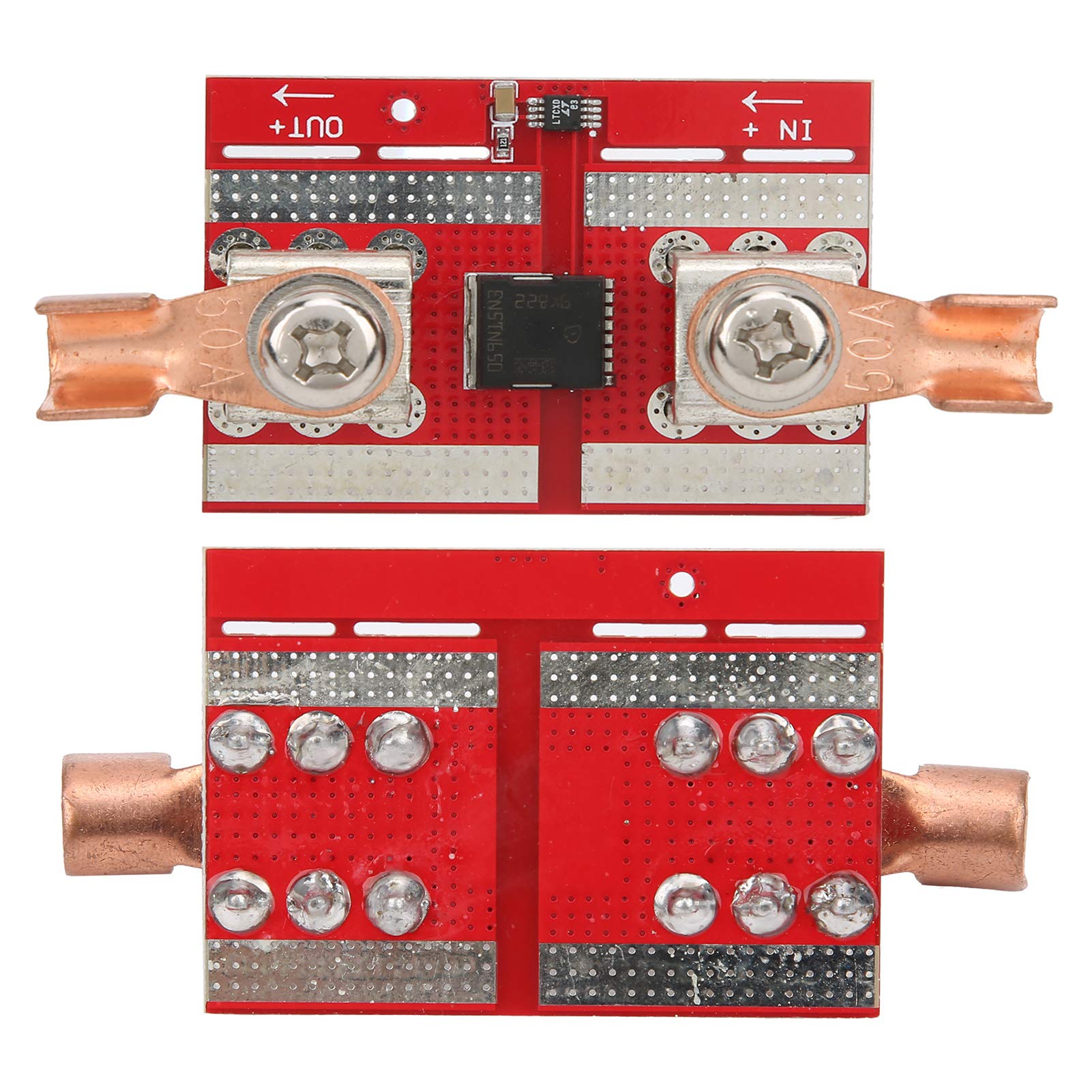 Contrôleur Solaire MPPT 50A avec Carte Anti-Refoulement, 12V 24V 48V, Haute Sécurité, Faible Perte, 38 x 54 mm