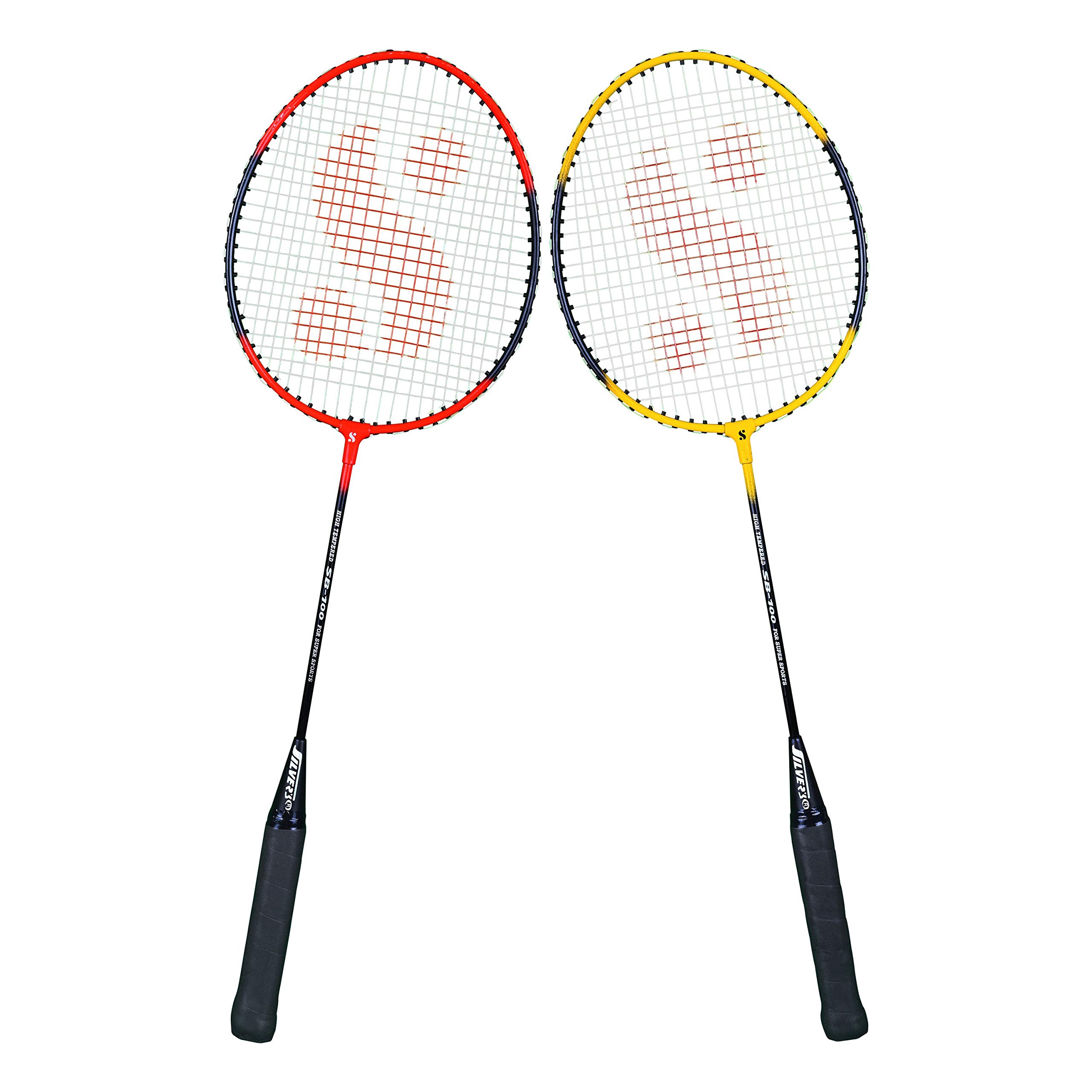 Silvers SB-100 2 Alloy Steel Badminton Rackets Combo, Red-Yellow (B083GXWLWW) Amazon Price History, Amazon Price Tracker