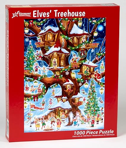 Miniatura 2 de Rompecabezas de casa del árbol de los elfos de 1000 piezas por Vermont Christmas Company