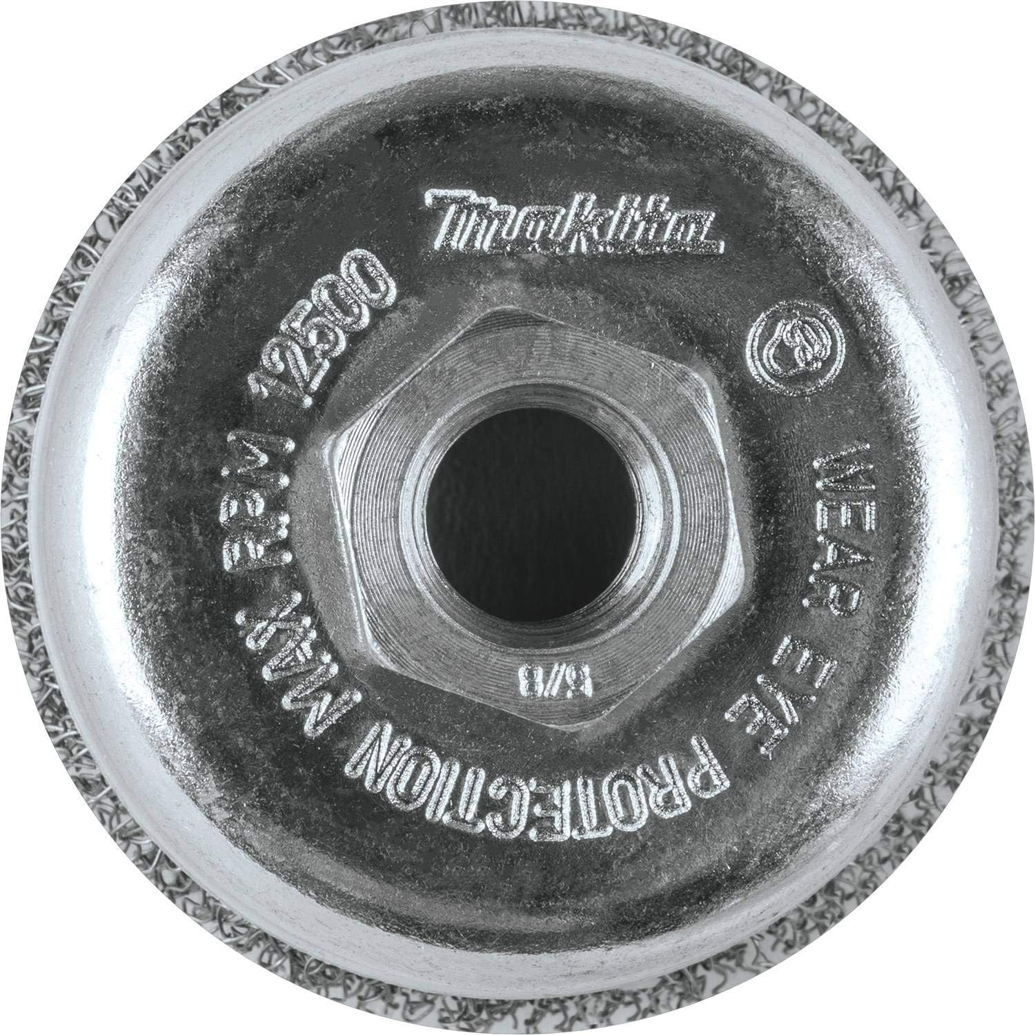 Makita A-98398 Cepillo de copa de alambre prensado de 3 pulgadas, 5/8 "-11