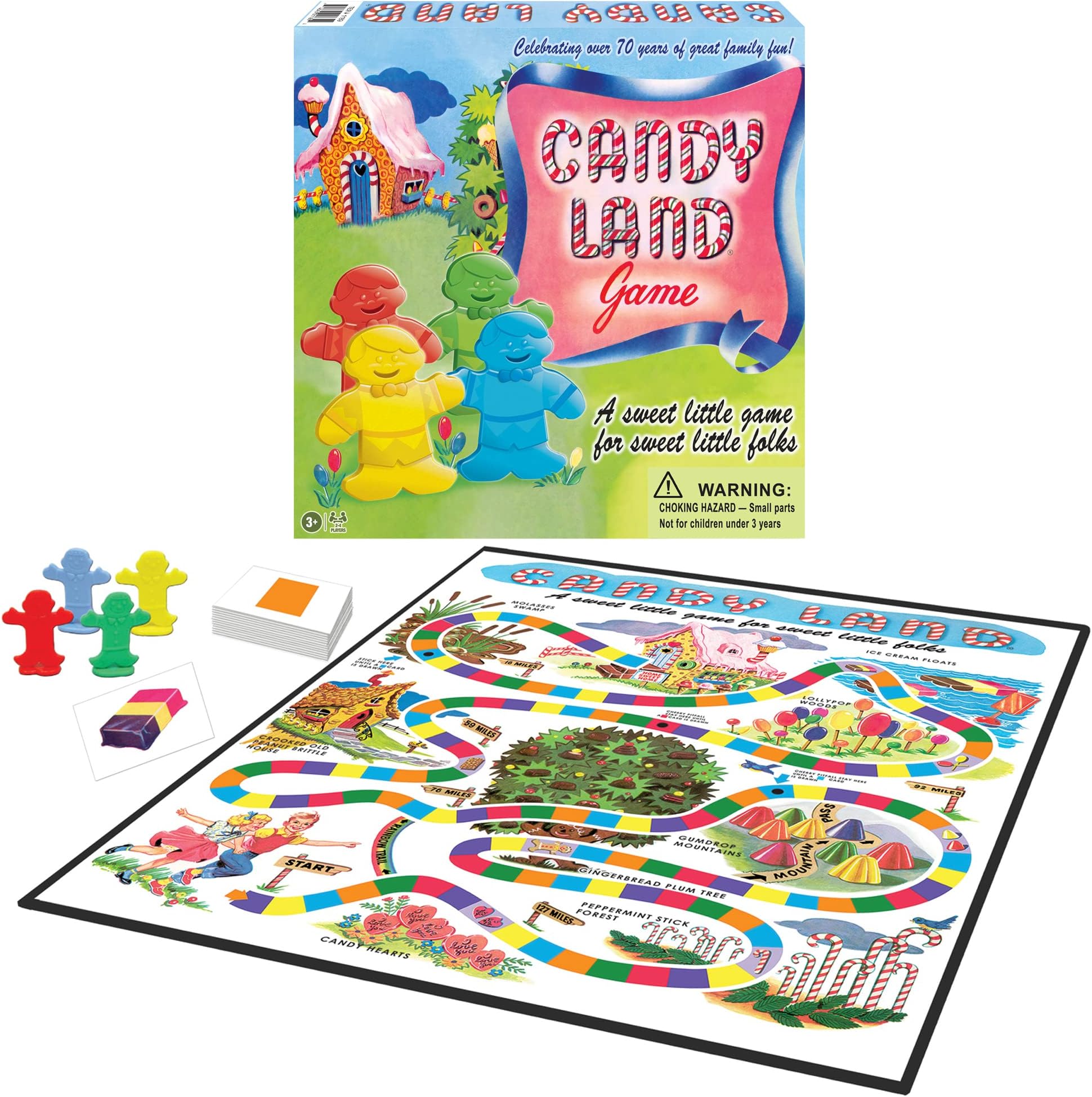 Winning Moves Games 1189 Candy Land 65th Anniversary Game, Multi, None