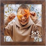 8x10 Picture Frame, Display Photos 6x8 with Mat or 8x10 without Mat, Poster Frame for Wall and Tabletop, Distressed White