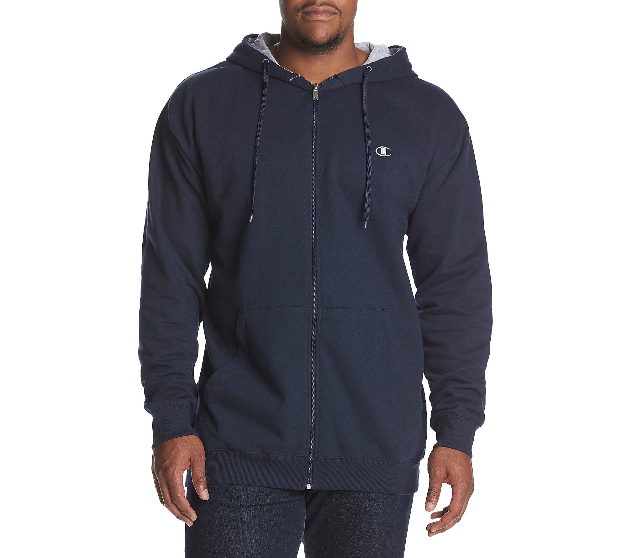 Champion Hooded Champion Navy Blue Zip Up Hoodie Champion Men's