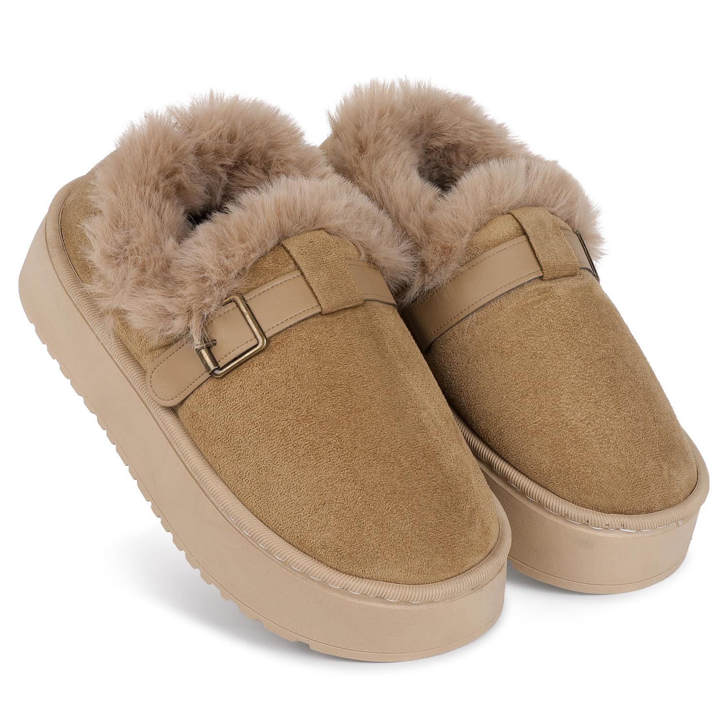 Comfortable Indoor/Outdoor Winter Snow Boot |Womens Slip on Winter Fur Shoes