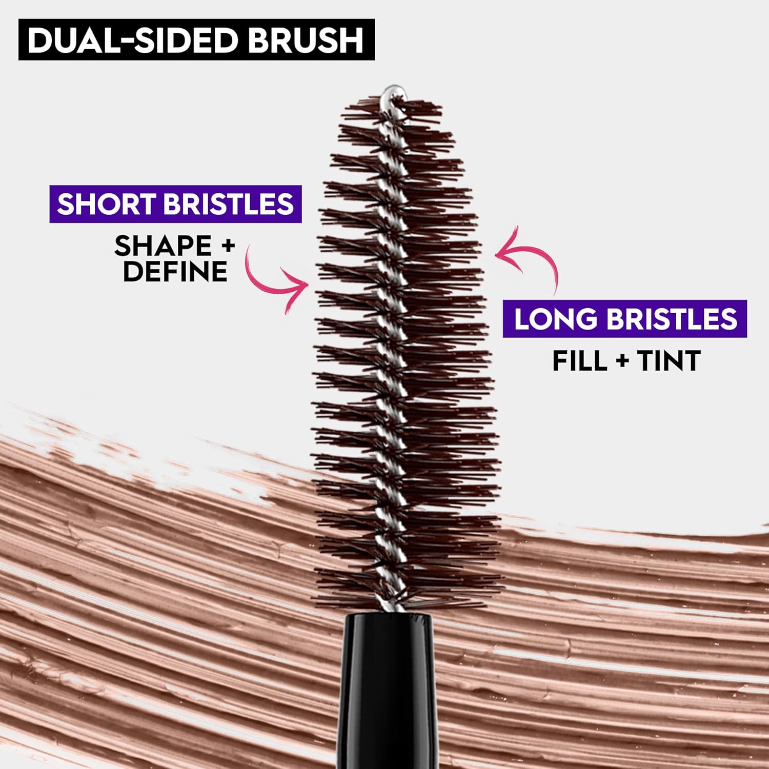 Urban Decay Big Bush Volumizing Tinted Eyebrow Gel, Waterproof, Smudge-Resistant, Flake-Resistant, Buildable Brow Gel Fibers, Long-lasting, Up to 24 HR Hold, Nourishing Castor Oil, Vegan - 0.19 fl oz - Image 2