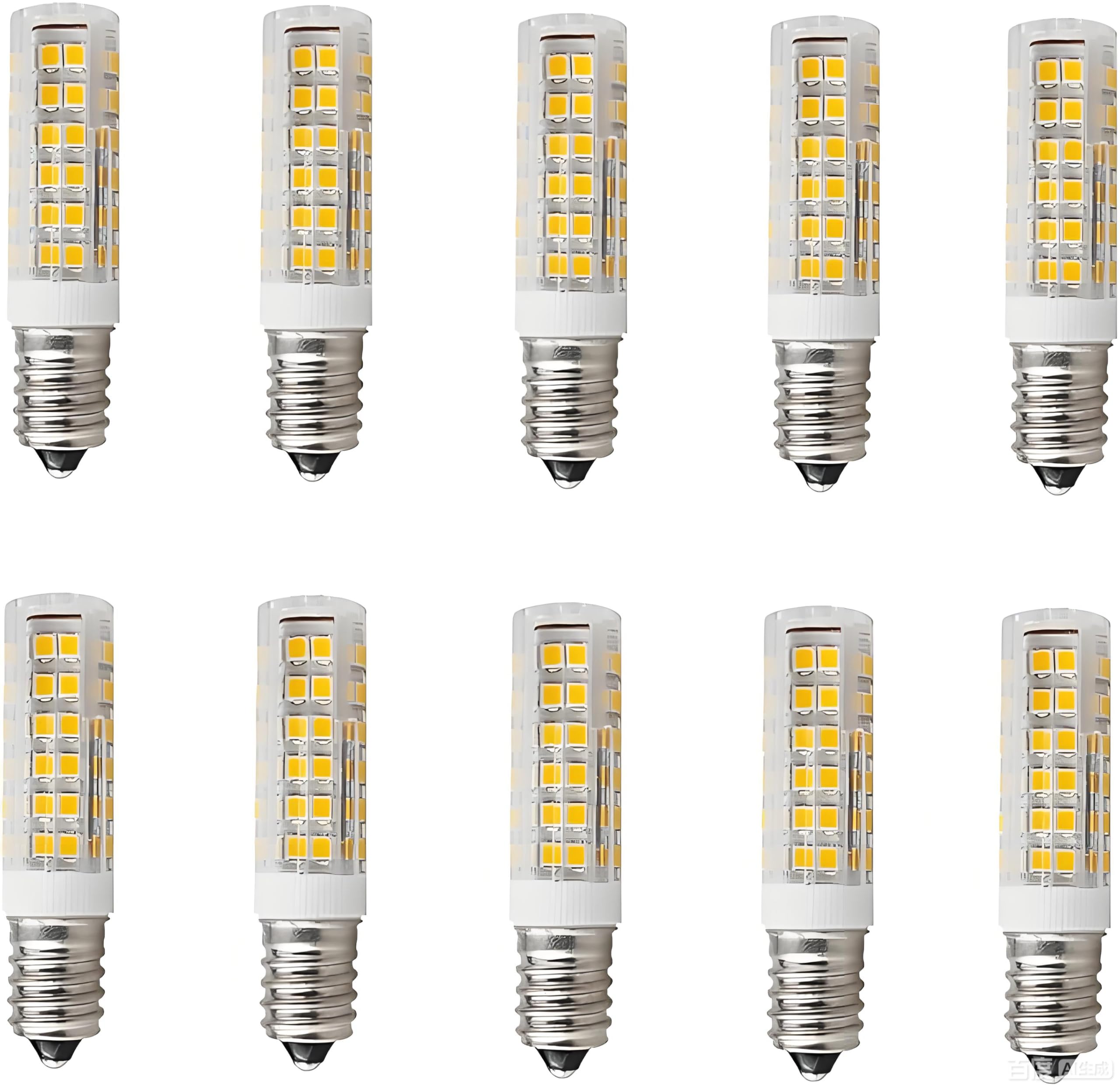 Jiotouhu 10 Pack 7W E14 LED Bulbs Warm White SES Corn Lights 60W Small Edison Screw Halogen Replacement,E14 Cooker Hood Bulbs 240V Non-Dimmable