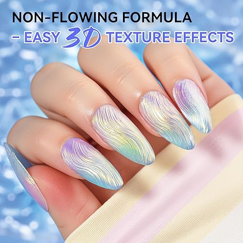 Miniatura 5 de Makartt Arte de uñas de gel 3D Gel de escultura 3D para arte de uñas, espejo, cromo, polvo de uñas, polaco, antojo, pintura metálica 3D, diseño de