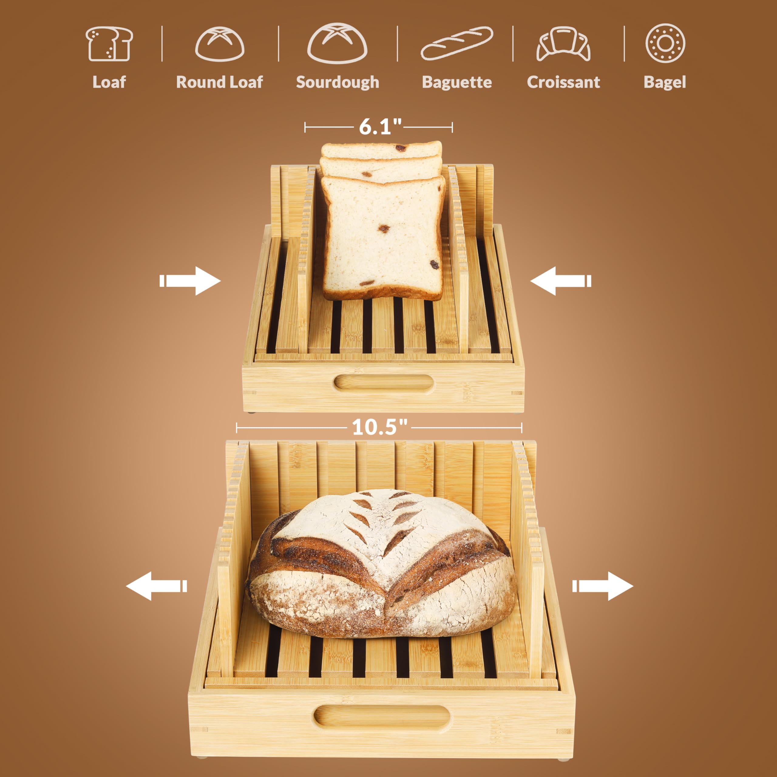 LukieBoee Sourdough Bread Slicer Guide – 10.5
