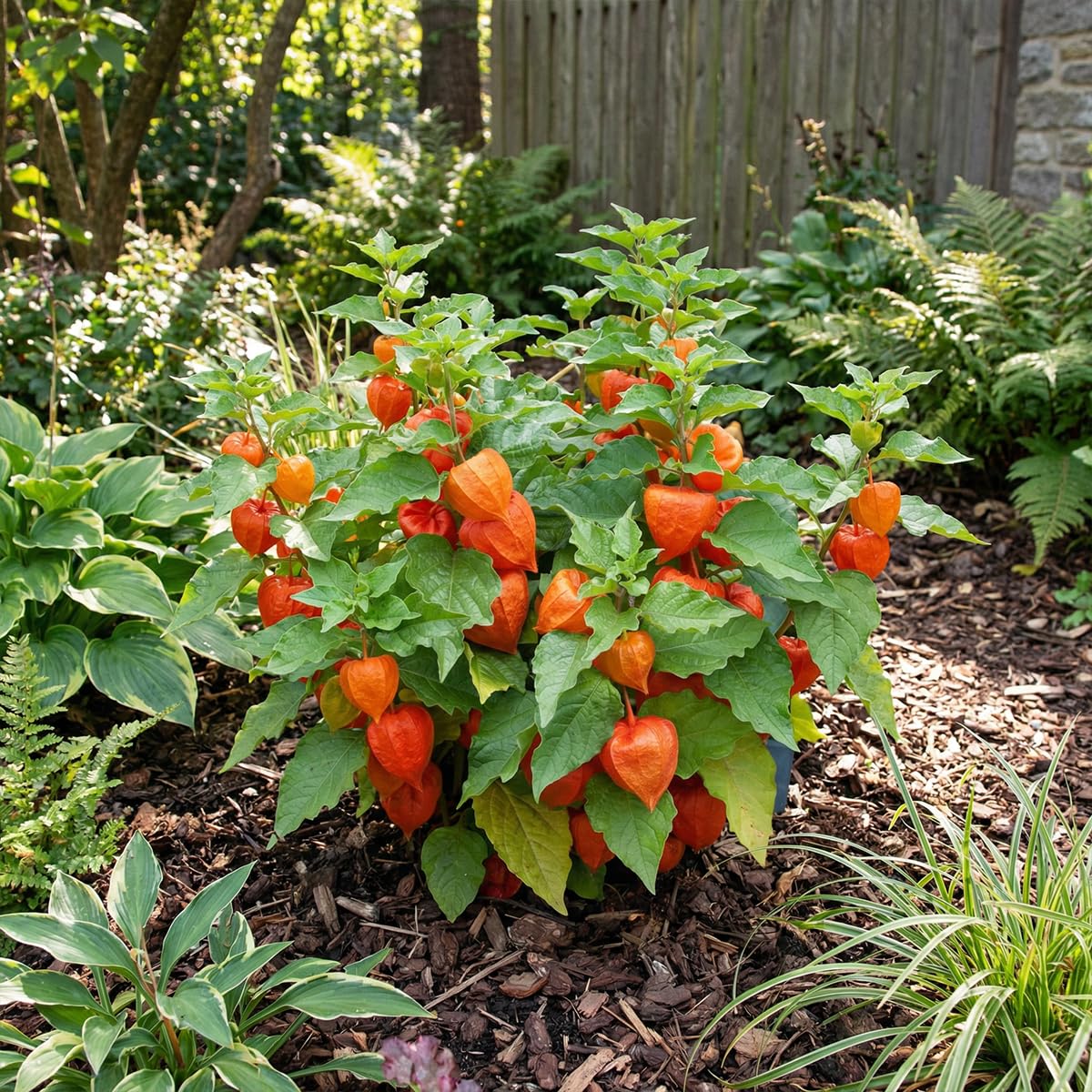 Bloomique - Juego de 6 - Physalis Alkekengi Franchetii - Planta linterna - Resistente al invierno - Perenne - 10-20 cm de altura - Maceta de 9 cm