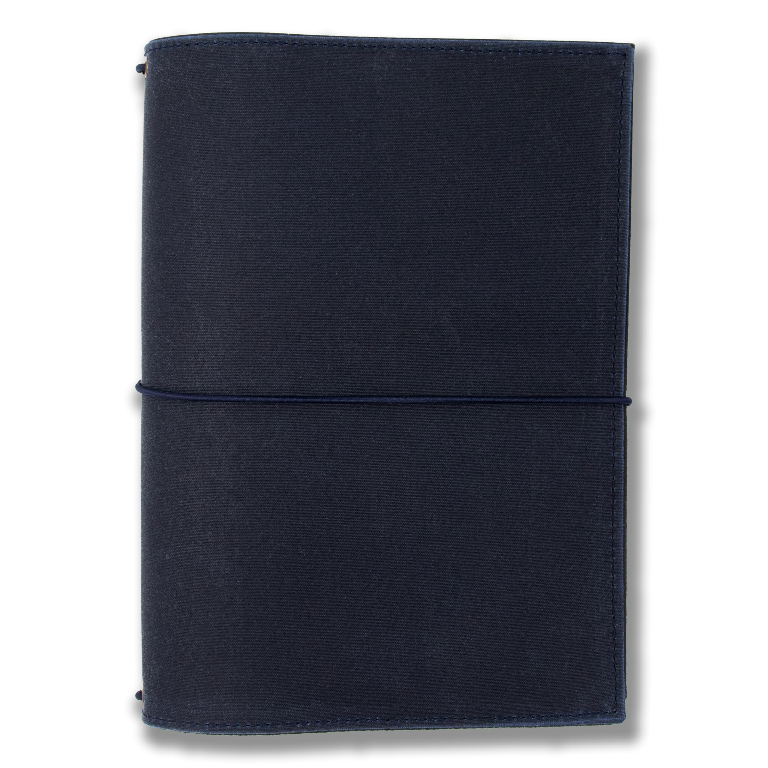 Travelers Notebook, blueberry, – verschiedene Größen, nachfüllbar – Handmade Journal aus waxed Canvas, Platz für 2 Hefte, optional mit Notizheften, dots oder blanko, undatiert