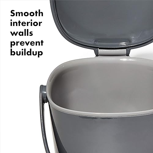 Miniatura 7 de FCMP Outdoor IM4000 Compostador de doble cámara y OXO Good Grips - Cubo de compostaje fácil de limpiar