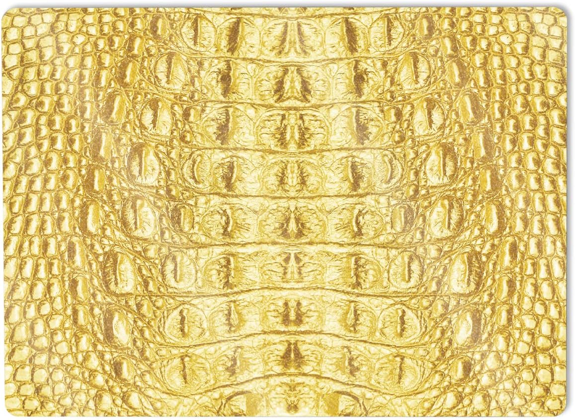 MightySkins Glossy Glitter Skin Compatible with Microsoft Surface Laptop 5 13.5” Full Wrap Kit - Golden Croc | Protective, Durable High-Gloss Glitter Finish | Easy to Apply | Made in The USA