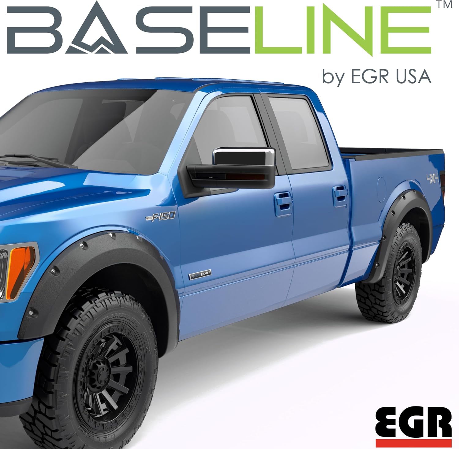 EGR BLF1025 Baseline Series Bolt-on Style Fender Flares Compatible with Ford F-150 Standard, Extended & Crew Cab (2009-2014)