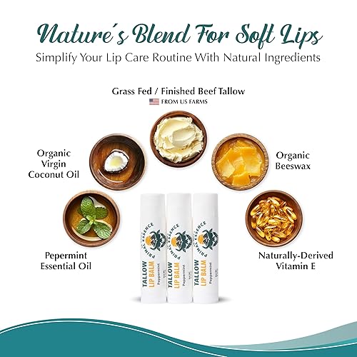 Miniatura 5 de Dr. Dave's Primal Essence Bálsamo labial hidratante de sebo - Sarga de res alimentada con pasto con aceite de coco orgánico, cera de abeja y