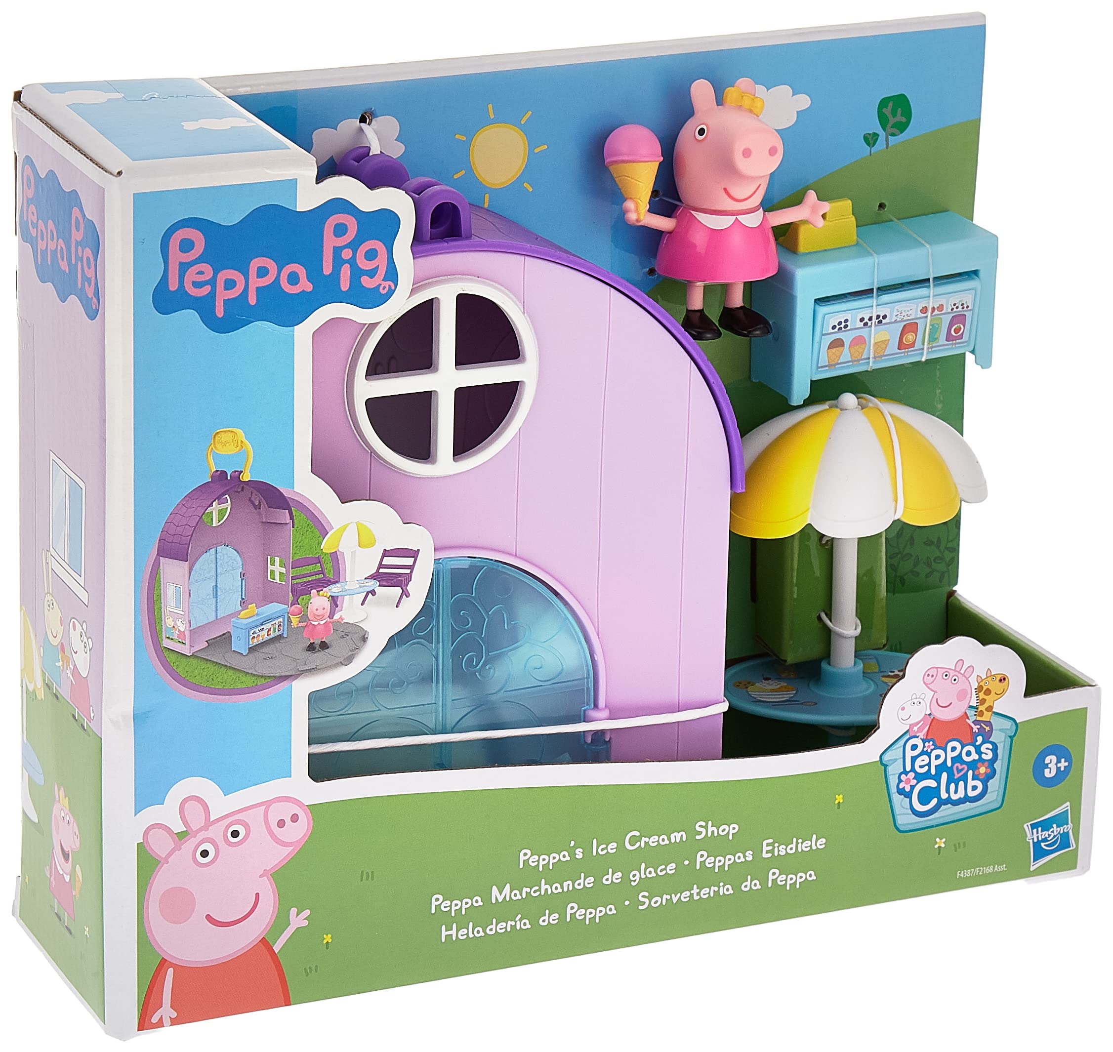 Buy Peppa Pig Peppa'S Club Peppa'S Ice Cream Shop Preschool Playset Toy