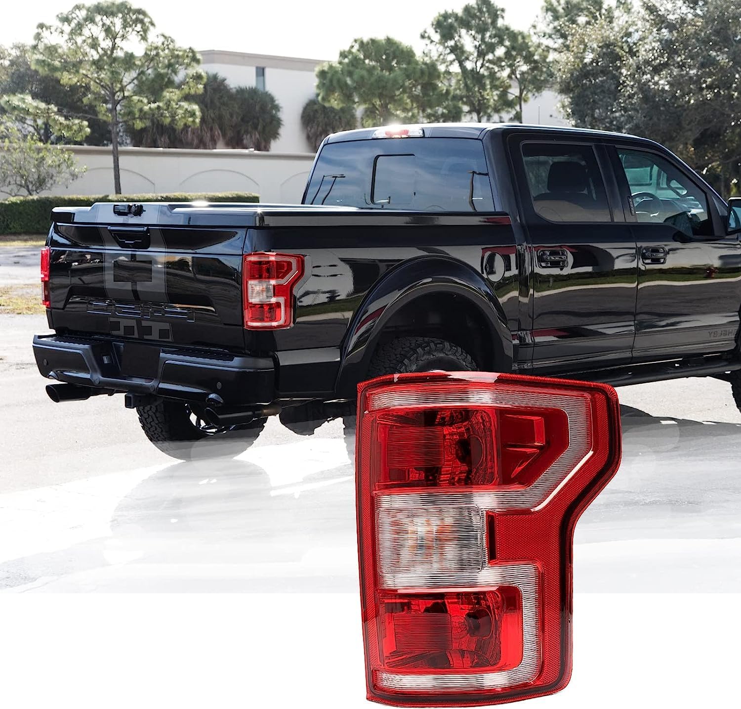 G-PLUS Tail Lights Assembly Compatible With Ford F150 2015 2016 2017 Taillamps Brakelights W/o Bulb Red Lens Left & Right Side Luces Traseras Rear Brake Lamps Assembly - Foto 9