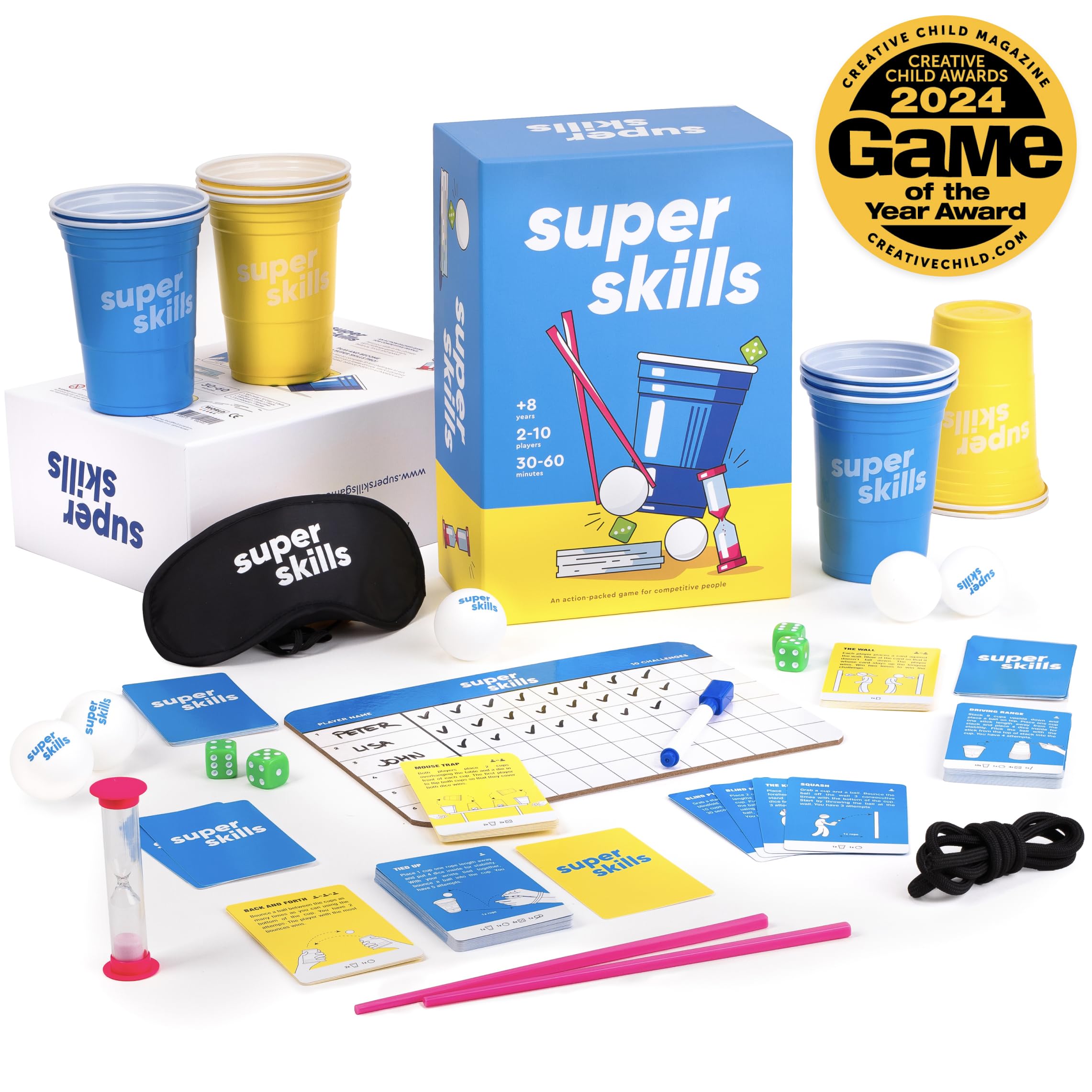 Super Skills Party Games for Teens, Kids, Adults - Fun Family Board Game — Amazon image 2