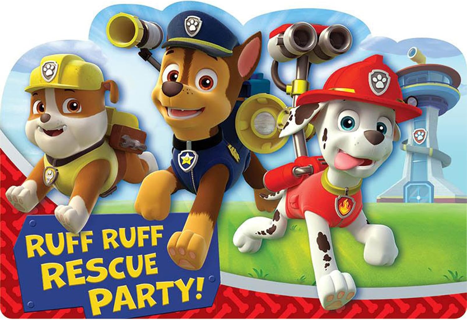 Paw Patrol™ Invitation Postcard, Party Favor