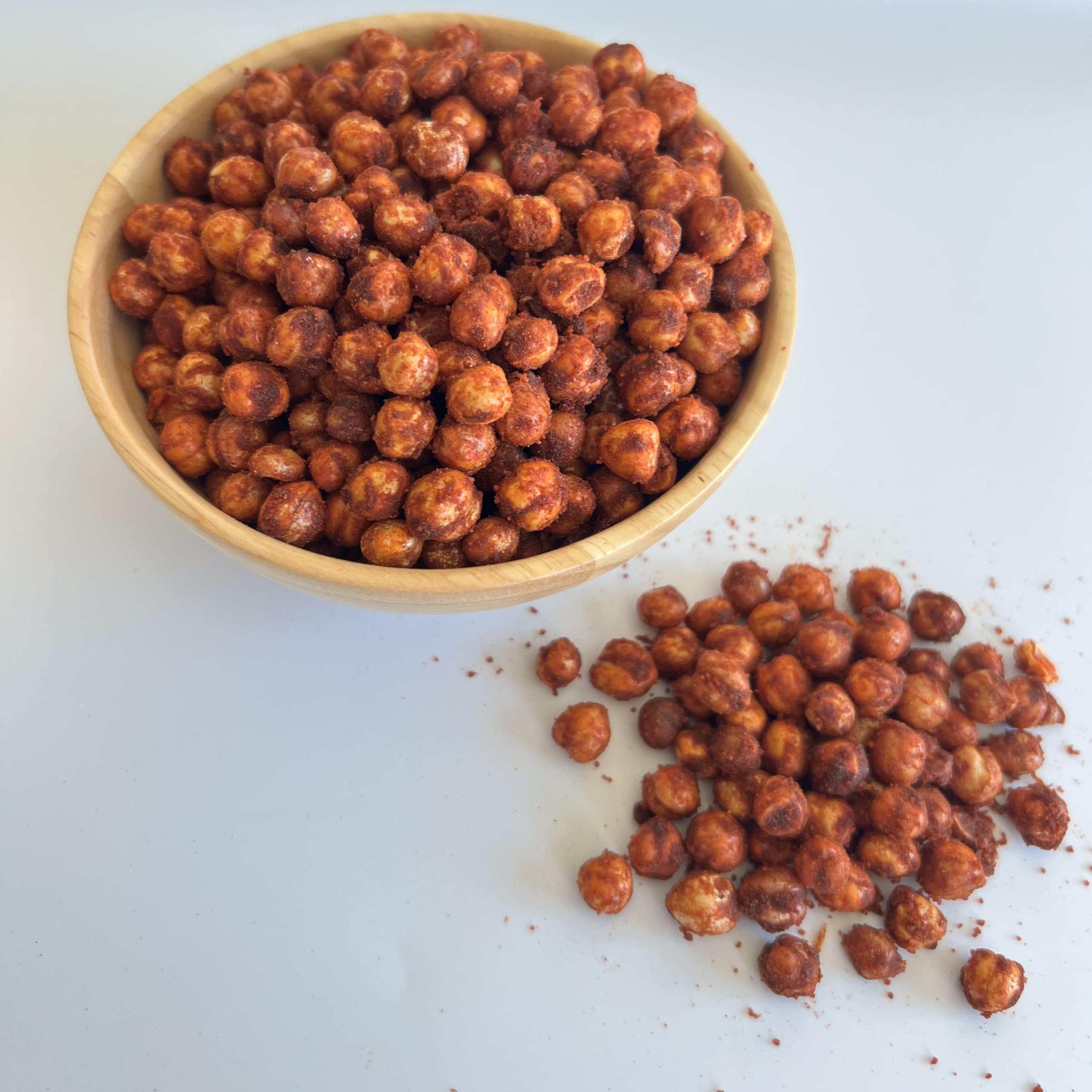 Roasted Garbanzo Beans, Chickpeas Snacks (1 Pound, Chili Lemon)
