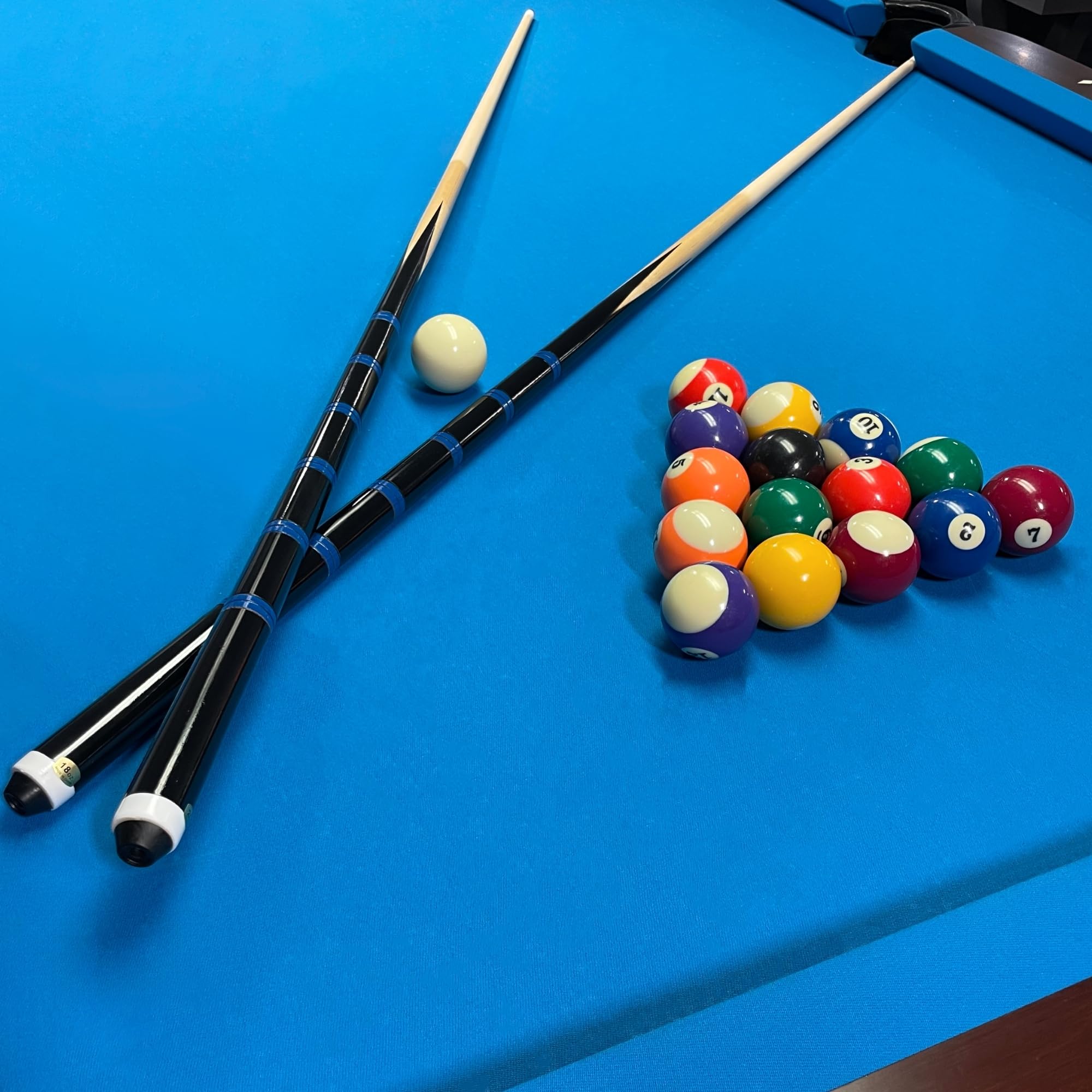 Winsport einteiliger Billard Queue ECO, robuster Pool Cue, 90 cm 100 cm 110 cm 120 cm 130 cm 140 cm, 12mm Schraubleder Spitze,Kinder und Erwachsene,Billardqueue für Gastronomie und Jugendeinrichtungen