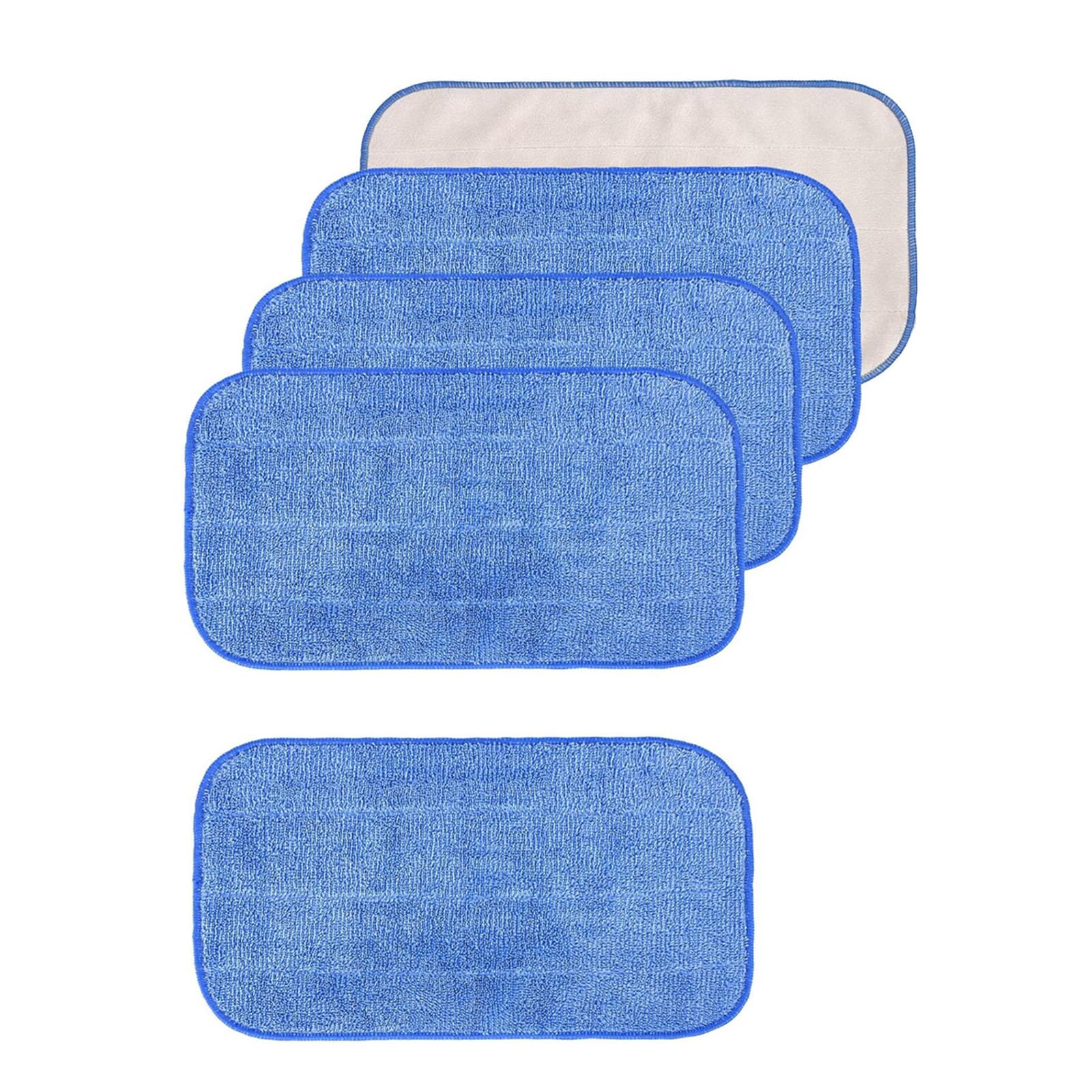 Obotsnoi Multicolor 5Pcs High Absorbency Mop Pad Refills For Mr Siga, Quick-Dry Pet-Safe Cloths For Floors & Glass Cloths For Mop