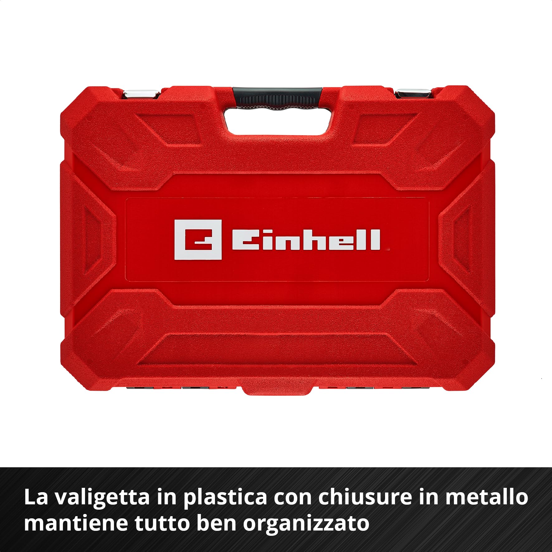 Einhell 181 pezzi set di bussole e cricchetto | Set di bussole | cricchetti | assortimento di inserti | impugnatura per cacciavite | chiavi esagonali | valigetta inclusa