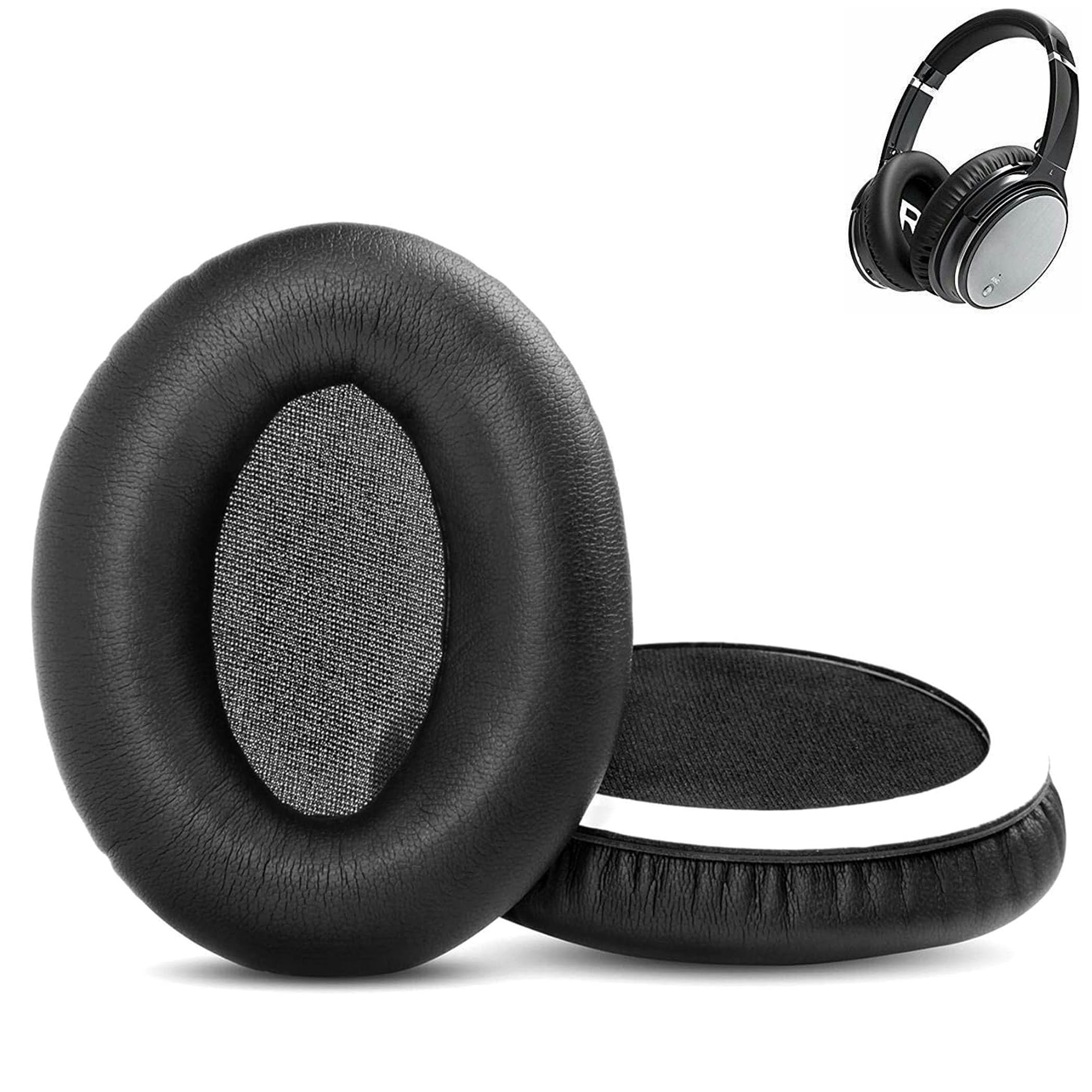 Premium Protein Leather Earpads Replacement for FITFORT Hiearcool L1 HiFi Stereo Wireless Headphone Ear Cushions