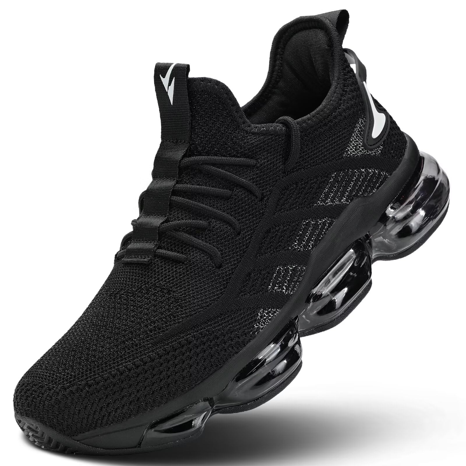 Mens Running Shoes Air Cushion Slip on Walking Tennis Sneakers Fashion Casual Breathable Trail Sport Gym