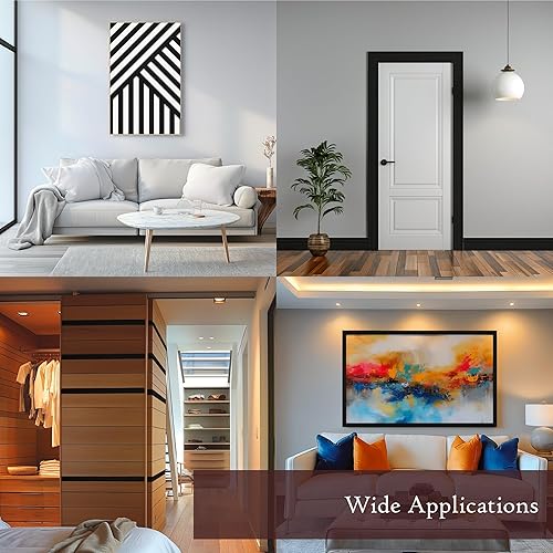 Miniatura 6 de Very Berry Sticker Papel tapiz autoadhesivo de madera negra (15.7 x 196.9 pulgadas, textura de madera 3D) impermeable y fácil de limpiar para