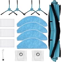 KimSin Accessories for Cecotec Conga 7490 Immortal / 8290 Immortal Ultra Power/X-Treme Replacement Robot Vacuum Cleaner, Main Brush + Cloths + Dust Bag + Side Brushes + Filters