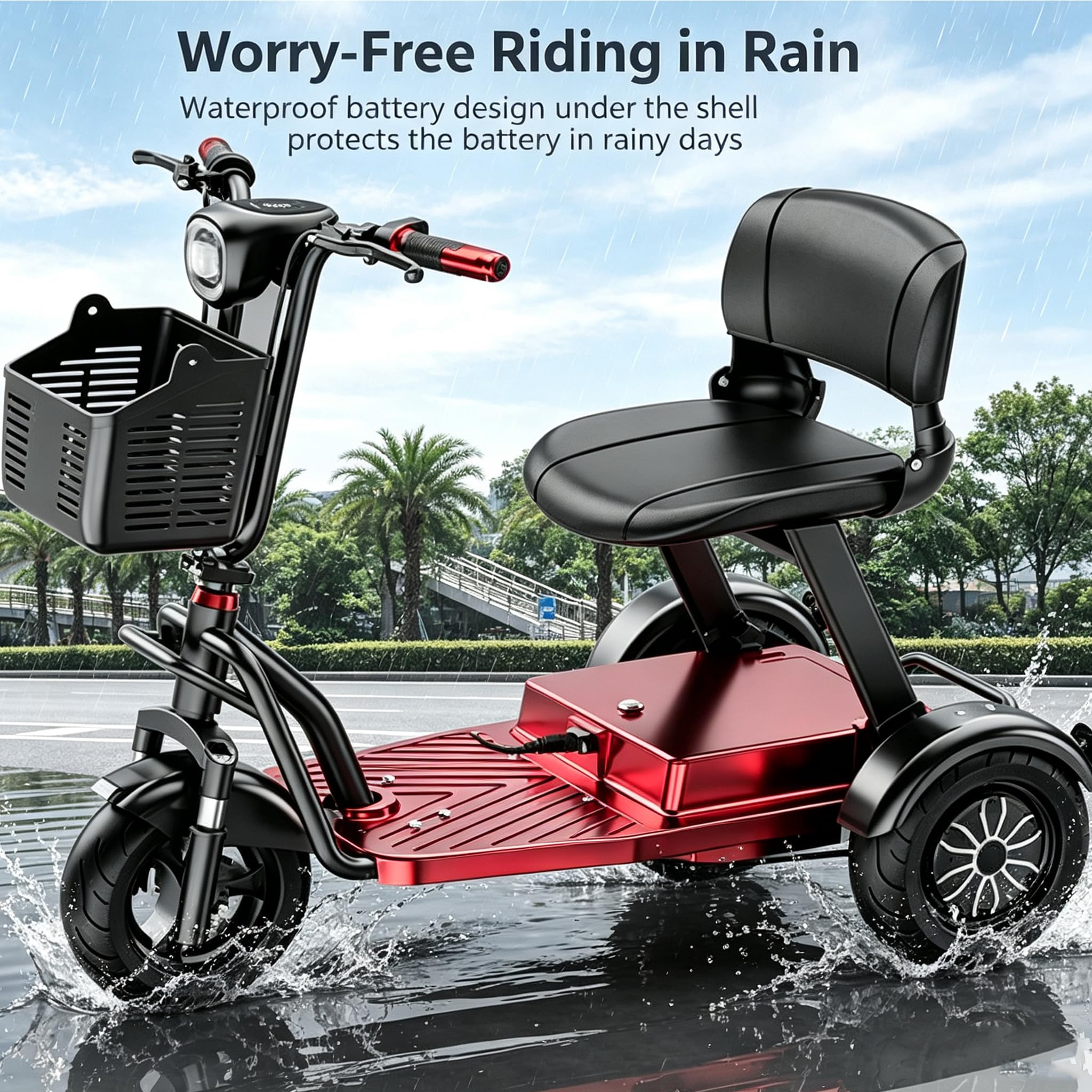Scooter de movilidad eléctrica para personas mayores