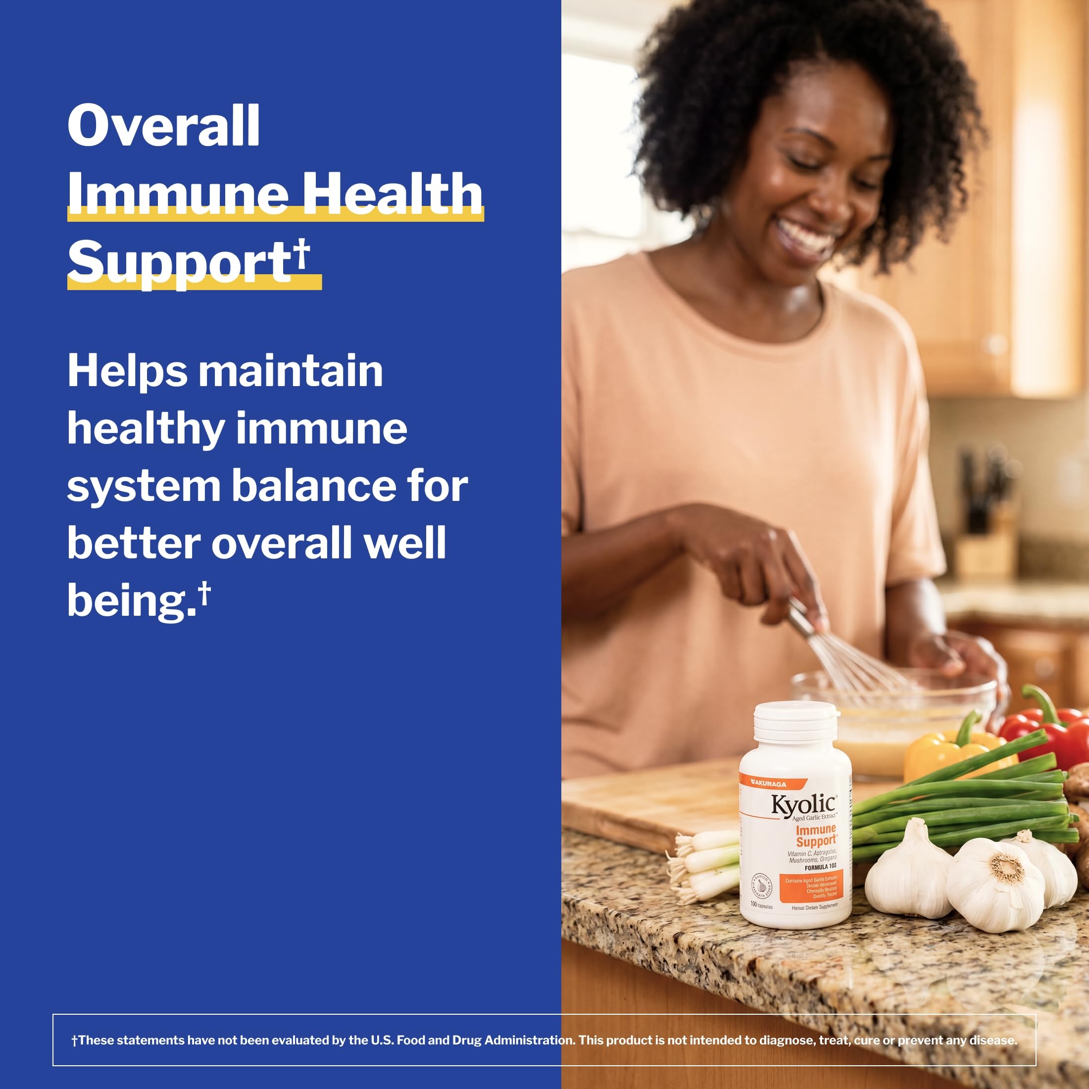 Kyolic Aged Garlic Extract Immune Support* Formula 103, 100 Capsules — Amazon image 4