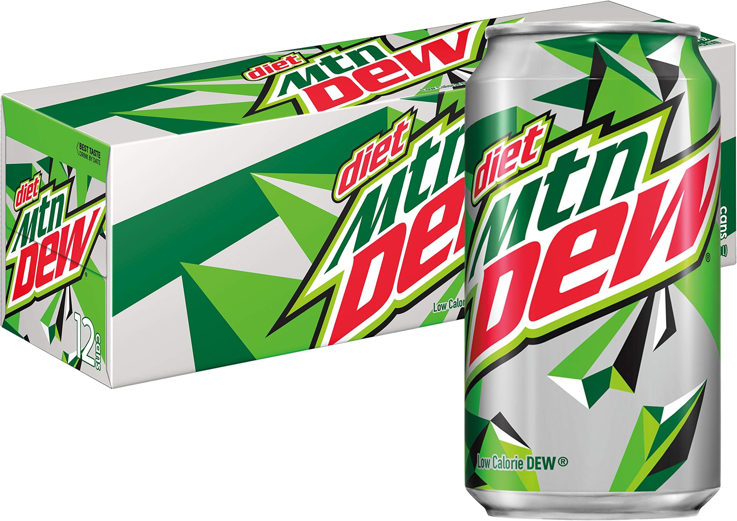 Diet Mountain Dew Cans (12 Count, 12 Fl Oz Each)