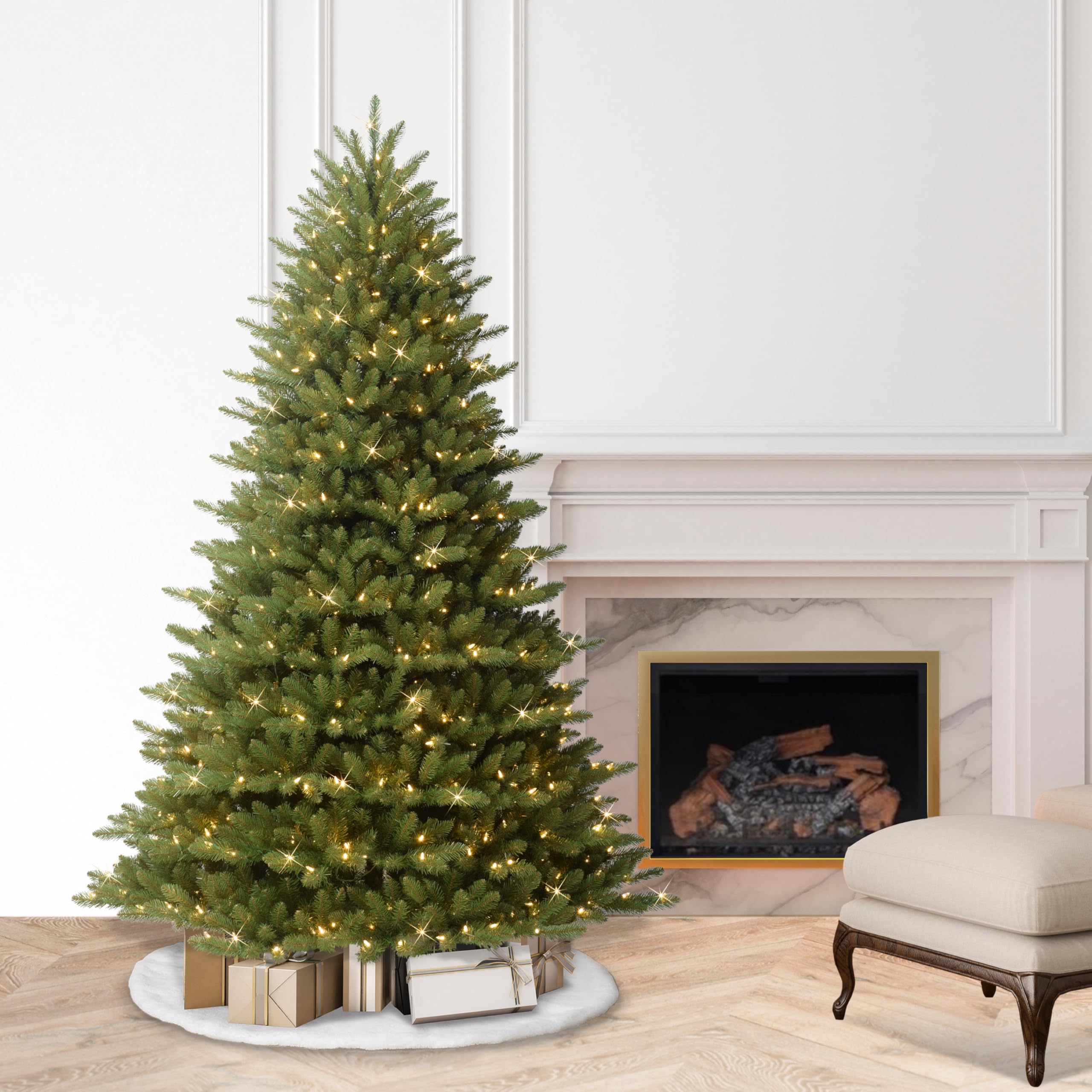 Amazon.com: Puleo International 7.5ft Pre-Lit Full Fraser Fir