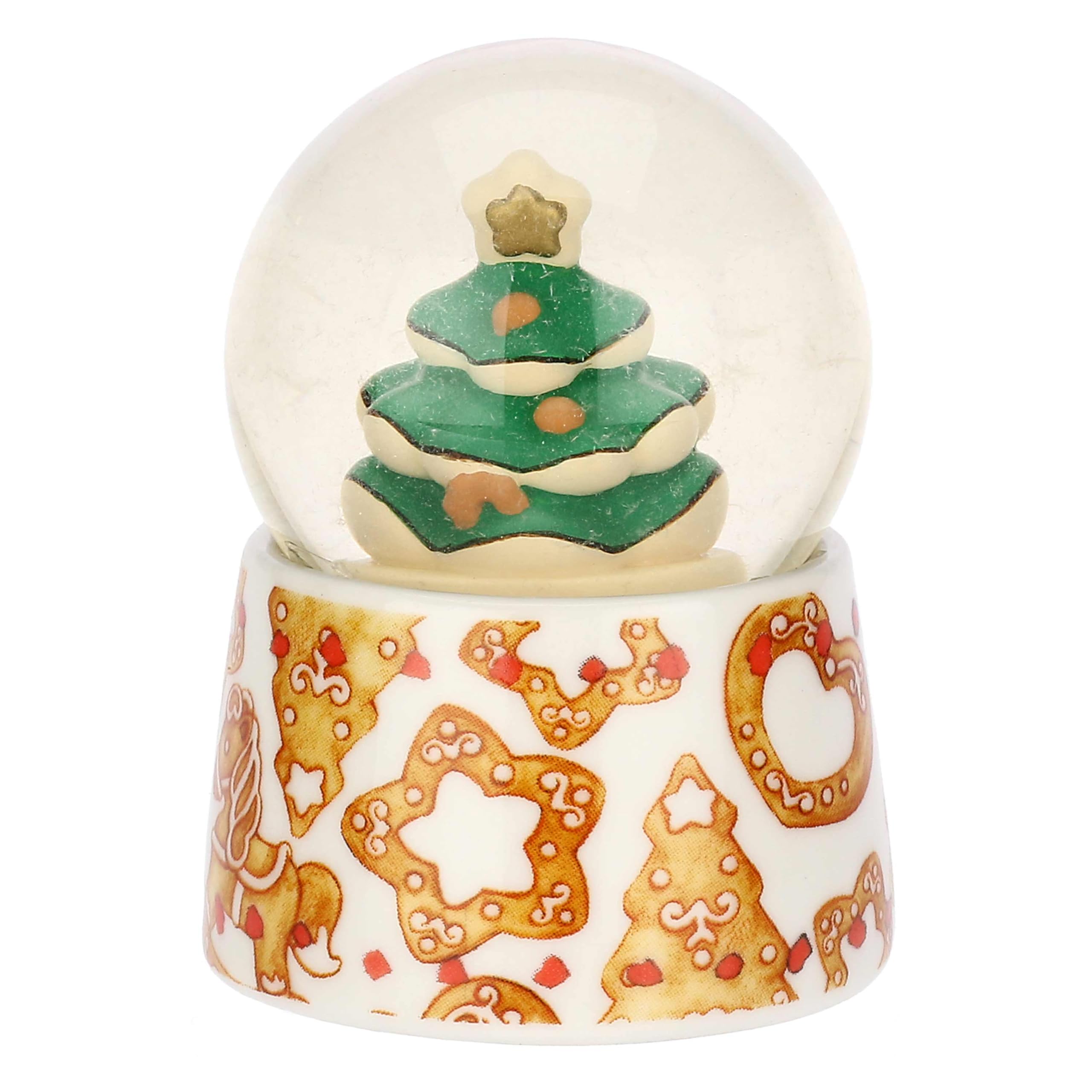 THUN - Boule de Neige with Christmas Tree, Small - Diameter 4.8 cm - 6.5 cm H