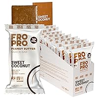 Vista 16 de FROPRO Barras de proteína vegetal, barras de proteínas a base de plantas, totalmente naturales, sin gluten, lácteos y soja, barras altas